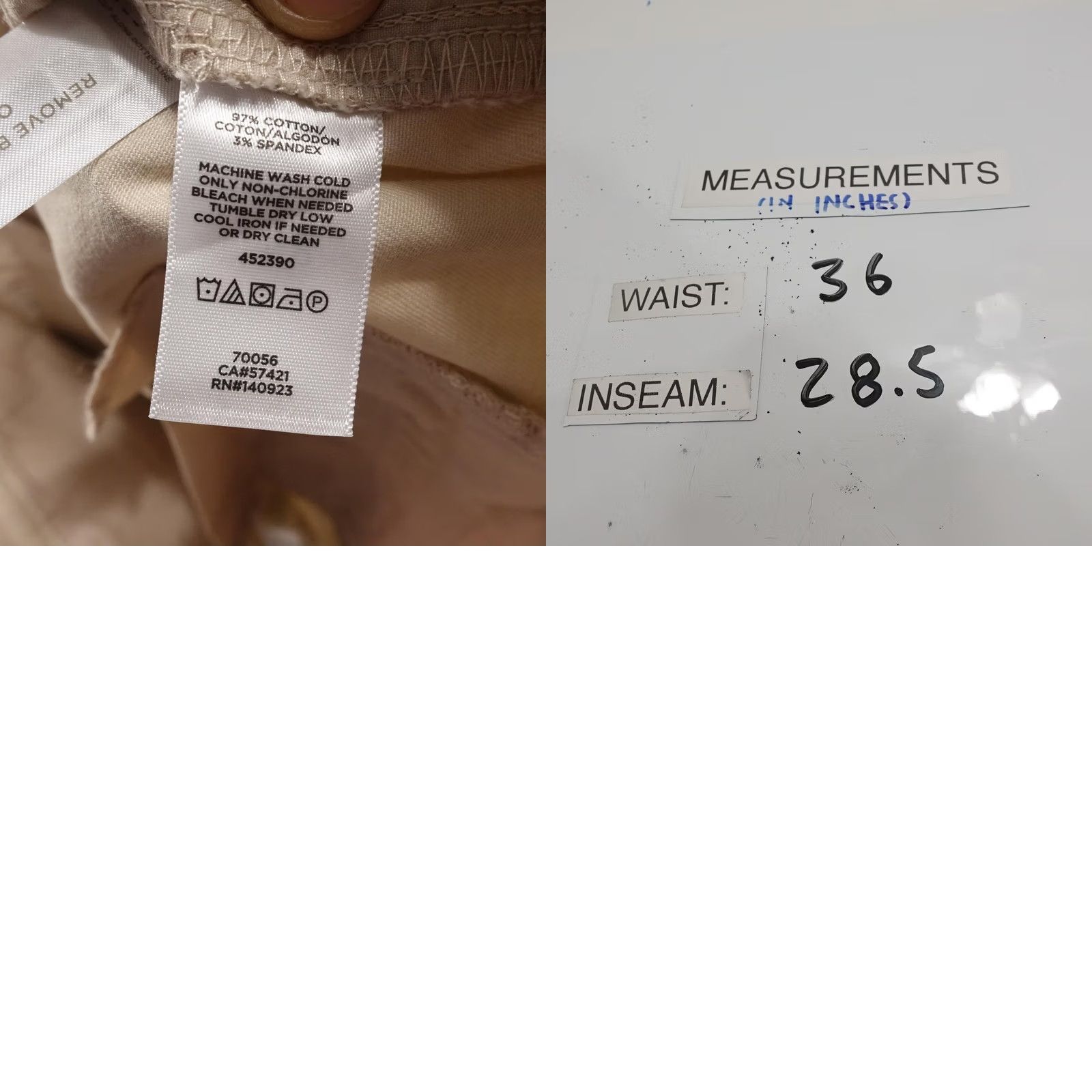 Loft LOFT Pants Womens 12 Beige Girlfriend Chino Slim Stretch Twill Pockets Size 34" / US 12 / IT 48 - 8 Thumbnail