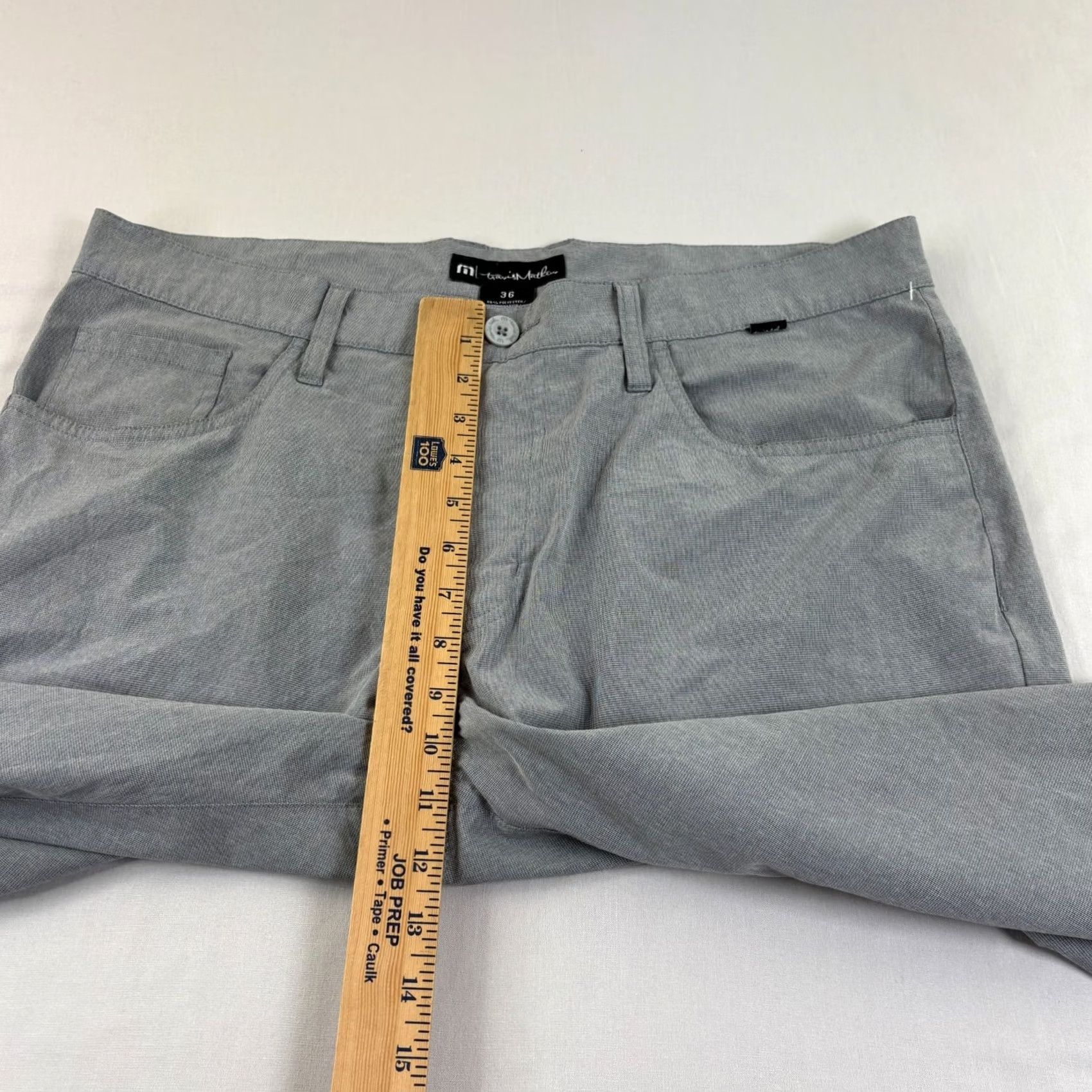 TravisMathew VINTAGE Travis Mathew Pants Mens 36x27 Gray Chino Golf Performance Tech Stretch Size US 36 / EU 52 - 5 Thumbnail