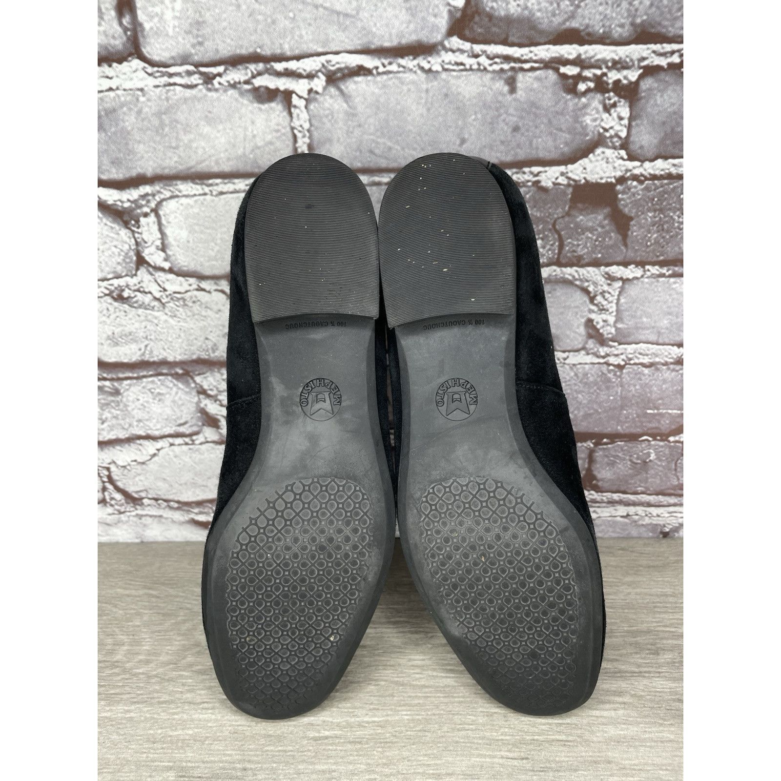 Mephisto Mephisto Air-Relax Black Suede Leather Rhinestone Heel Loafe Size US 10 / IT 40 - 21 Thumbnail