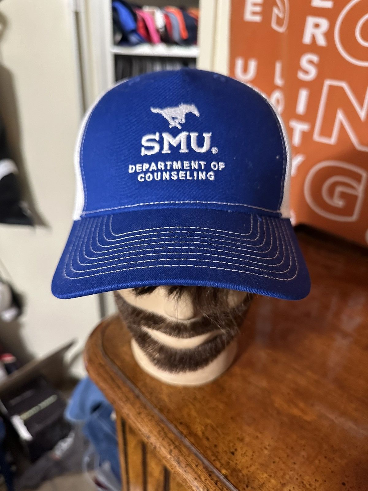 NCAA × Vintage Vintage NCAA SMU Mustangs “counseling” hat 00s Size ONE SIZE - 2 Thumbnail