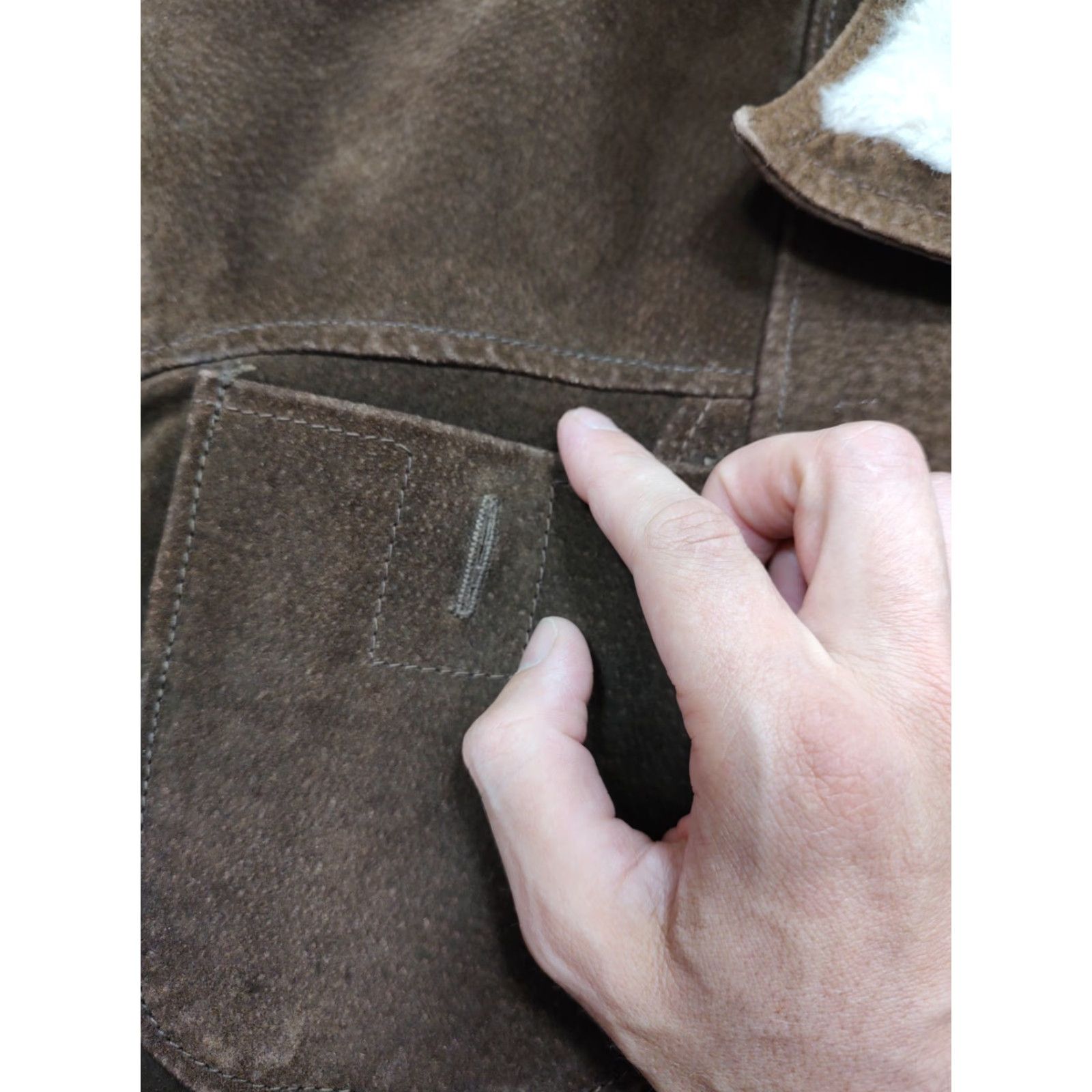 McGregor VINTAGE Vtg 70s 60s McGregor Suede Jacket Sherpa Lining Brown Mens 42 Western USA Size US XS / EU 42 / 0 - 7 Thumbnail