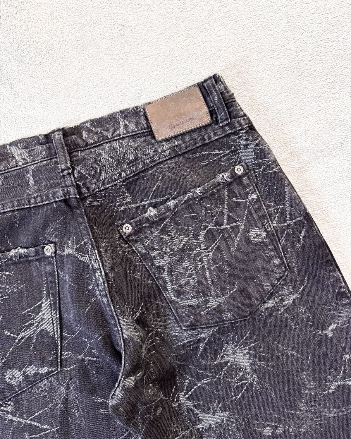 Other Printed Flared Denim Jeans Size US 30 / EU 46 - 3 Thumbnail