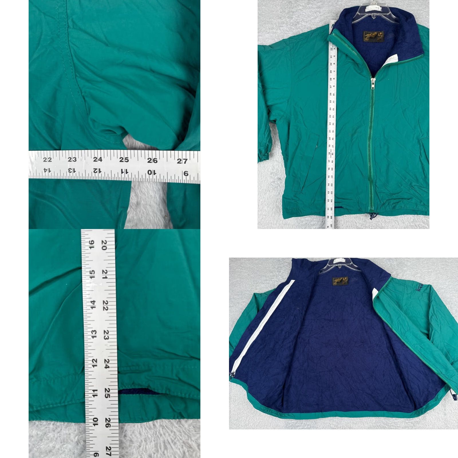 Eddie Bauer VINTAGE Eddie Bauer Jacket Womens Large Teal Full Zip Fleece Lined Nylon Shell Size L / US 10 / IT 46 - 8 Thumbnail