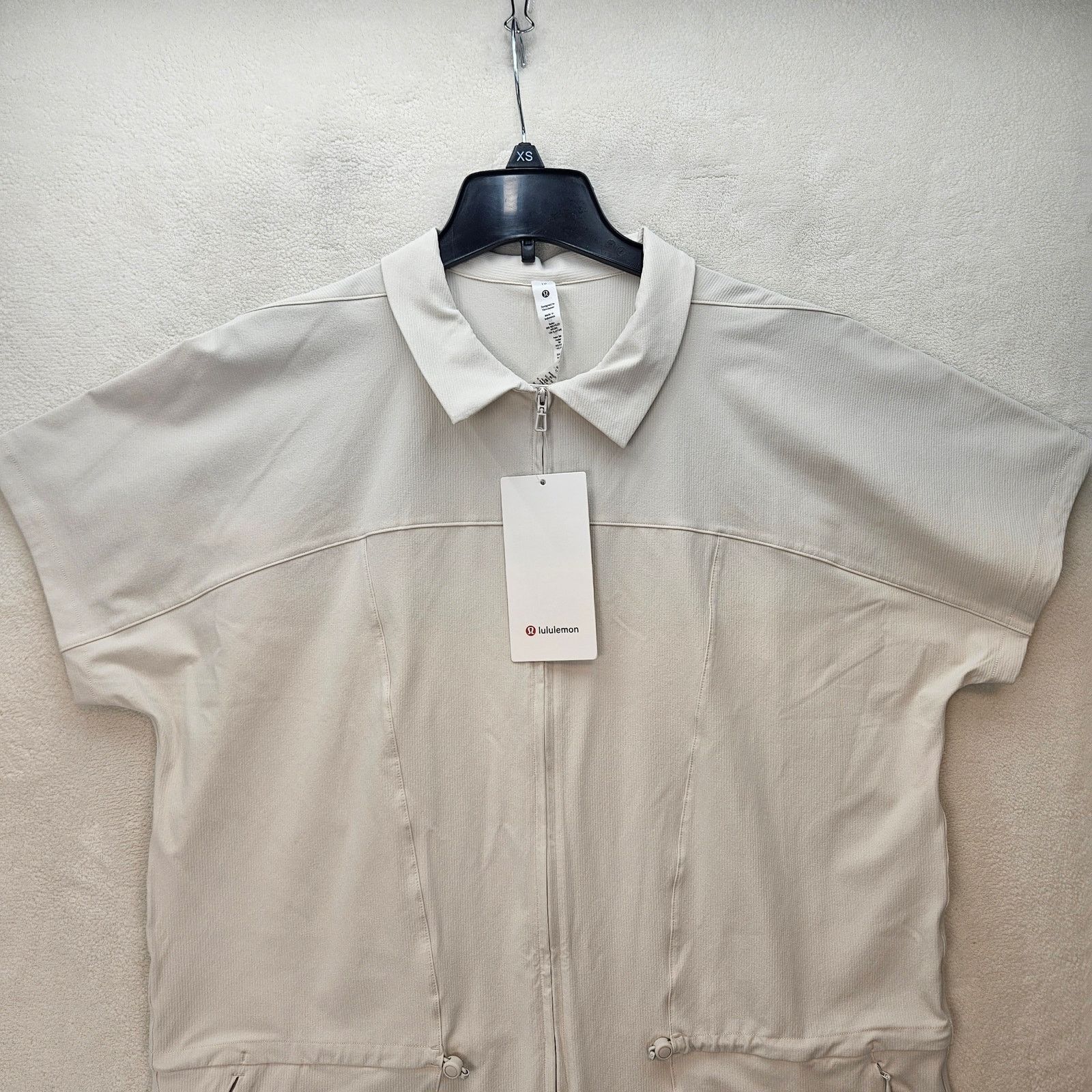 Lululemon LULULEMON WOMEN'S 10 STRETCH RIB POCKETED ROMPER WHITE RARE Size 32" / US 10 / IT 46 - 2 Thumbnail