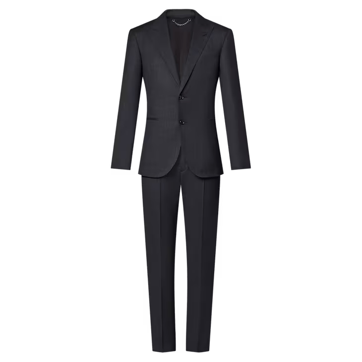 Louis Vuitton Single-Breasted Wool Blend Pont Neuf Suit - 54 XL Size 54L - 1 Thumbnail
