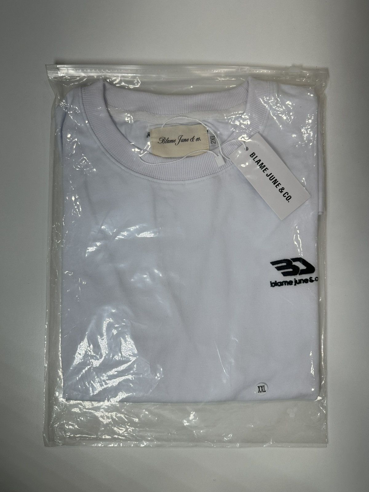 Other Blame June & Co. Basic T-Shirt White 2XL Size US XXL / EU 58 / 5 - 2 Thumbnail