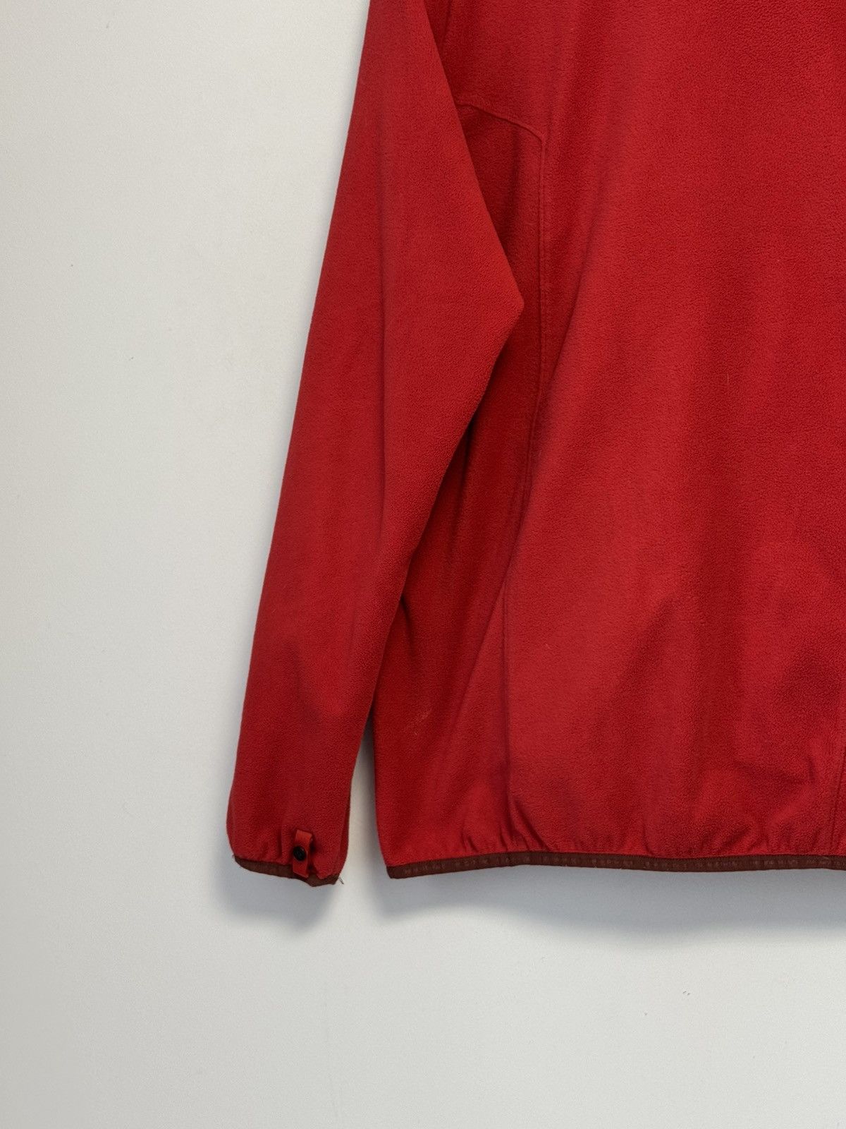 The North Face The North Face Full Zip Fleece Jacket Red Embroidered Logo Size US L / EU 52-54 / 3 - 16 Thumbnail