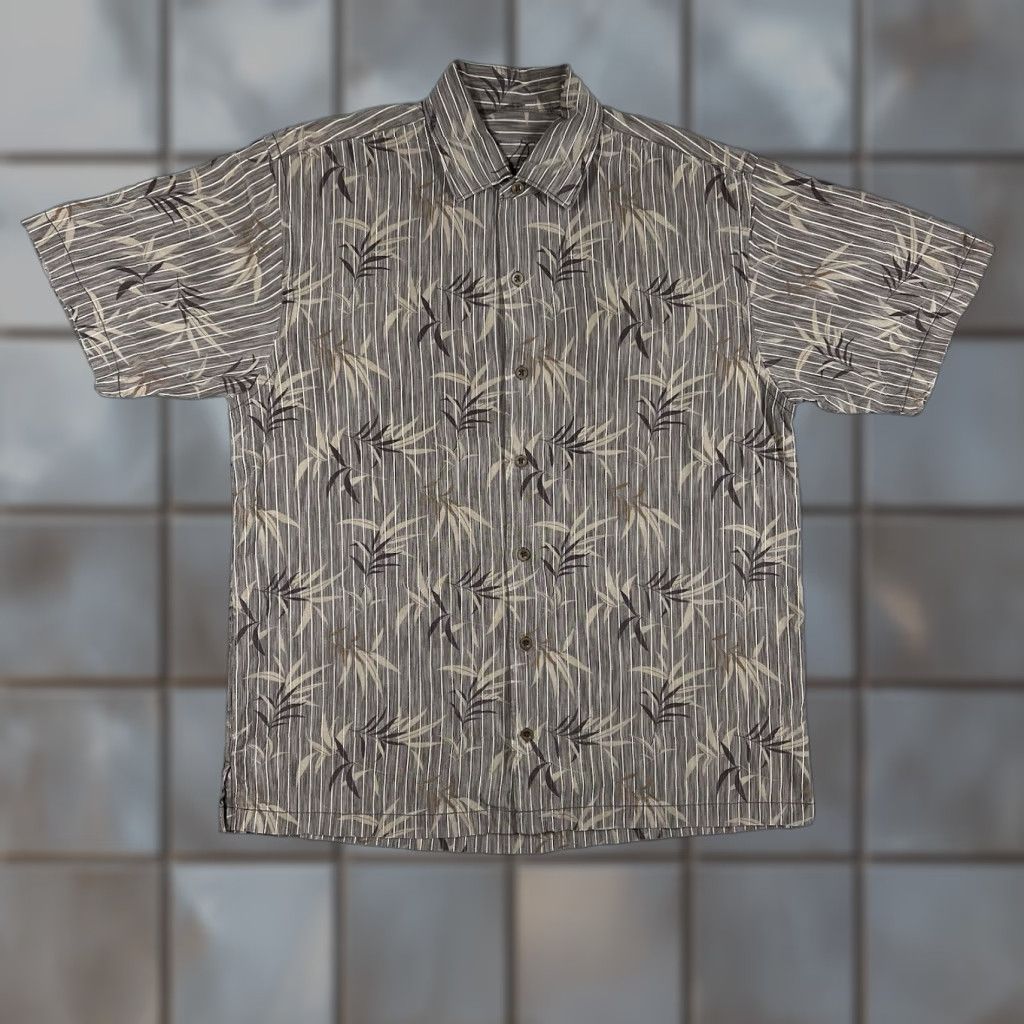 Tommy Bahama Tommy Bahama Shirt M Mens Hawaiian Button-Up Short Sleeve Brown 100% Tencel Lyocell Floral Classic Casual Size US M / EU 48-50 / 2 - 1 Thumbnail