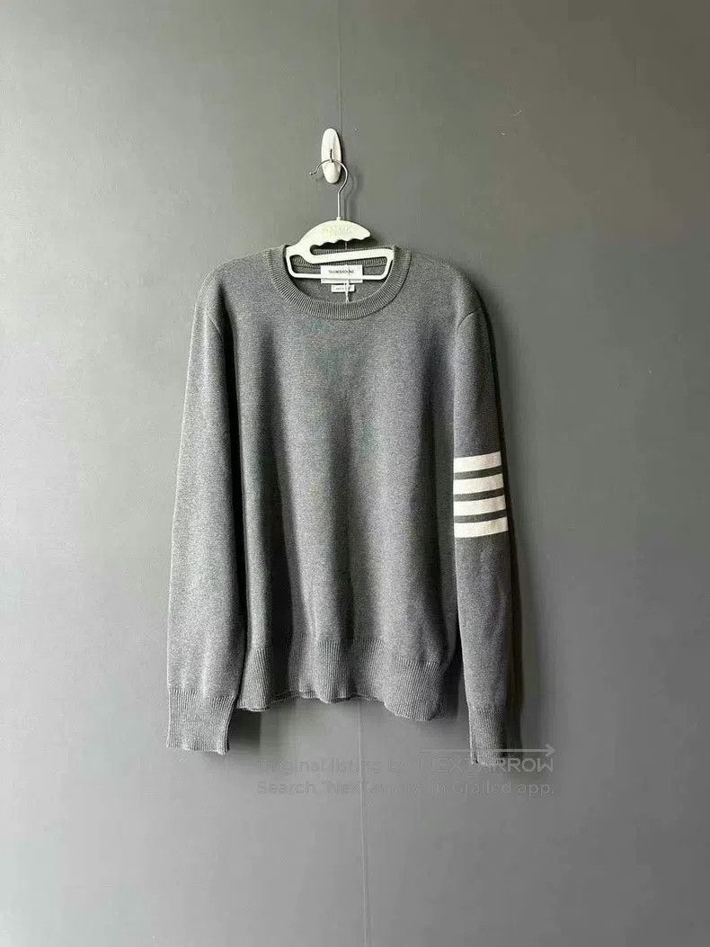 Thom Browne Thom Browne Gray Sweater Size US L / EU 52-54 / 3 - 1 Thumbnail