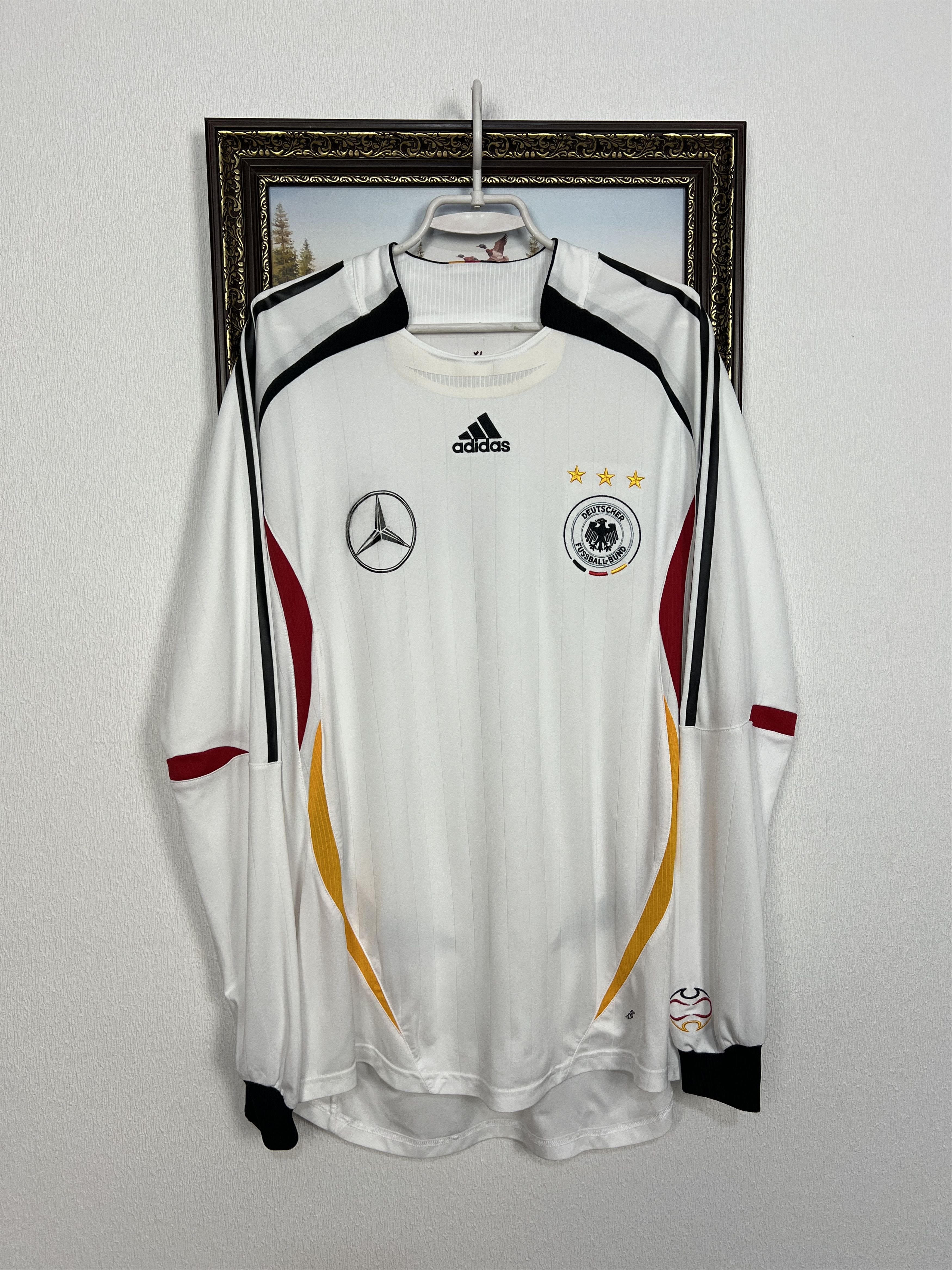 Adidas Germany football shirt Player Long Sleeve Jersey Trikot Size US XL / EU 56 / 4 - 1 Thumbnail