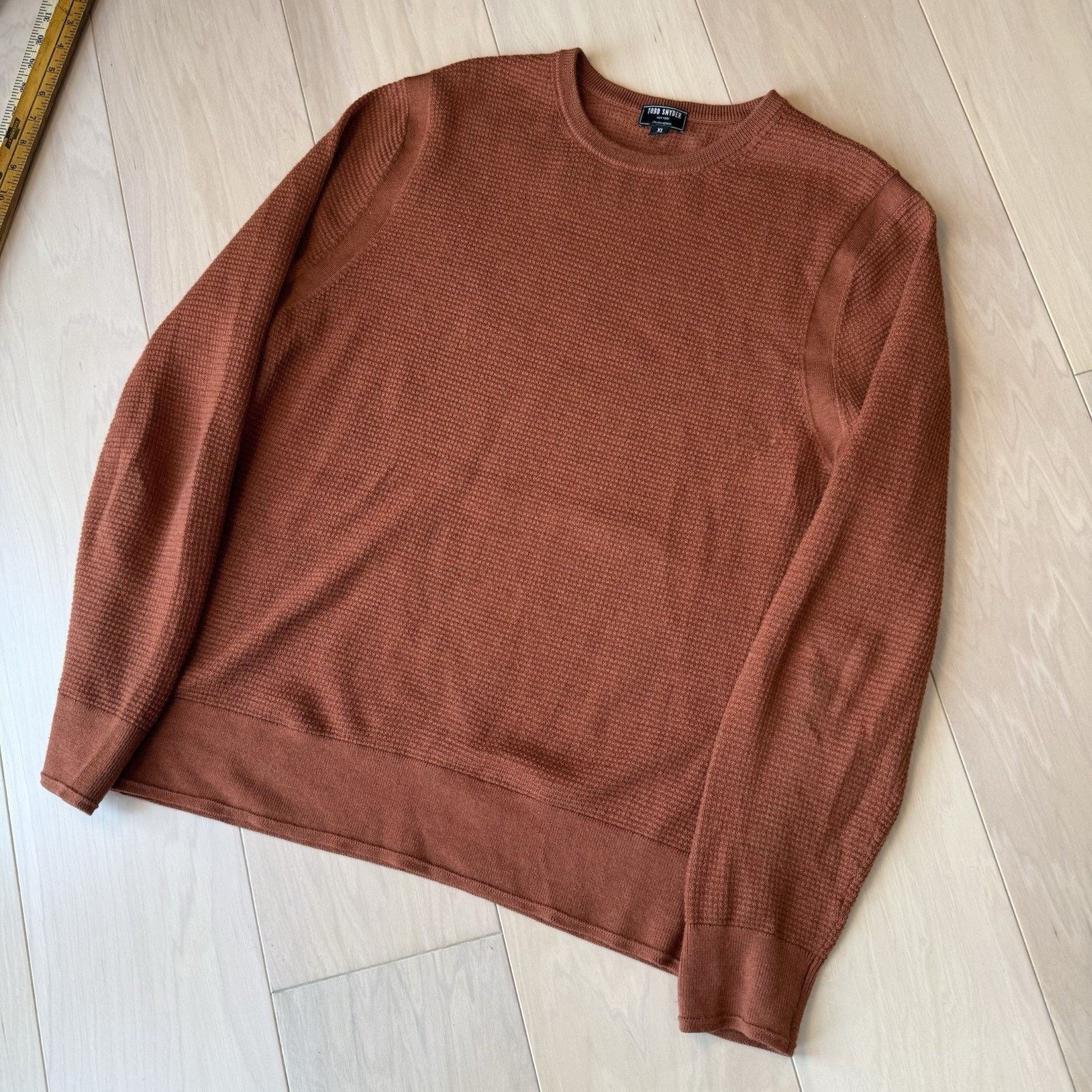 Todd Snyder Todd Snyder Merino Wool Sweater XL Orange Italian Fabric Size US XL / EU 56 / 4 - 10 Thumbnail