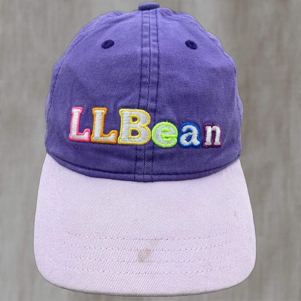Vintage L.L. Bean Adjustable Baseball Cap Womens Purple Twill Hat Logo Casual Size ONE SIZE - 1 Thumbnail