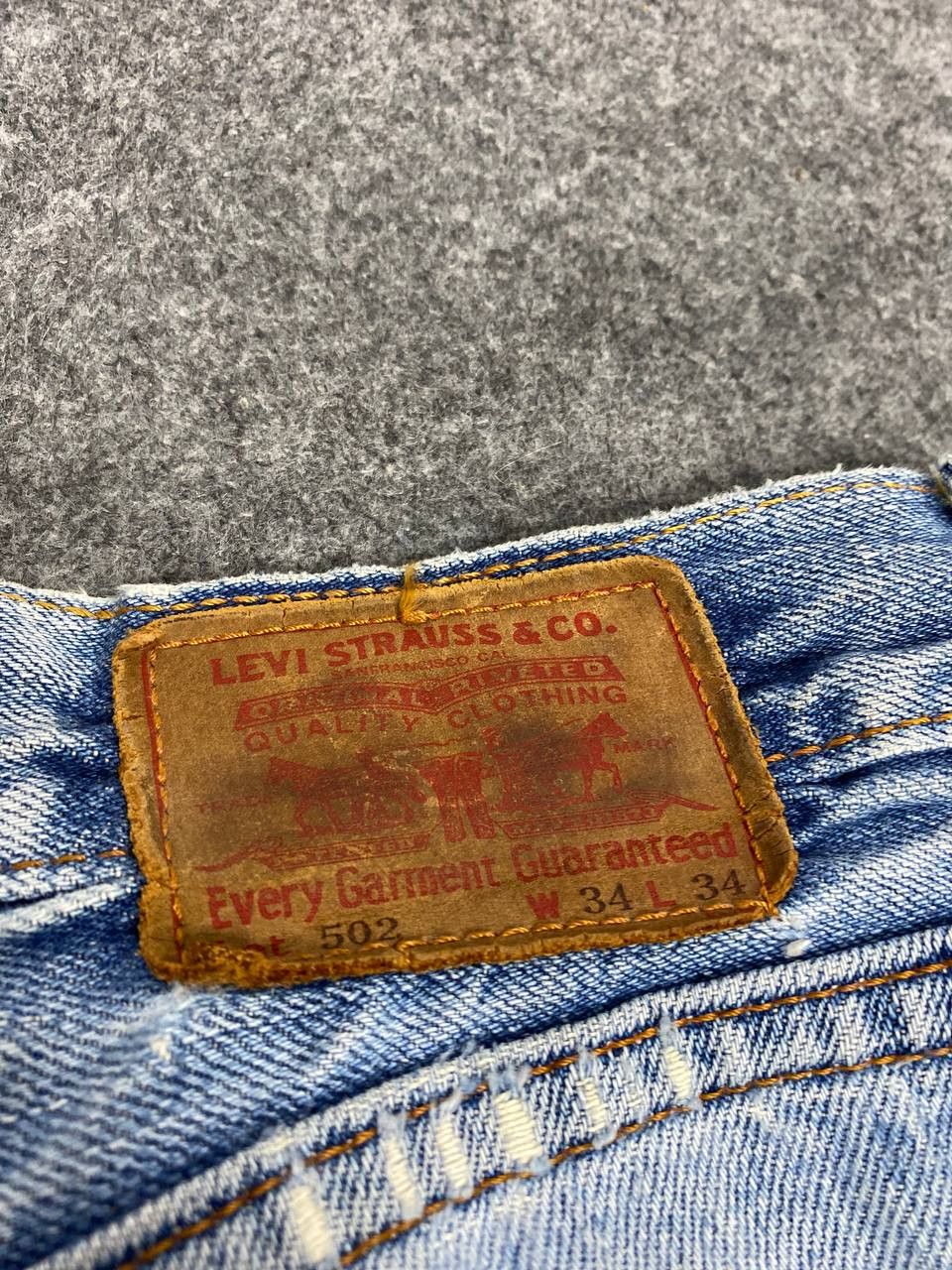 Levi's vintage levis 502 distressed denim Size US 34 / EU 50 - 6 Thumbnail