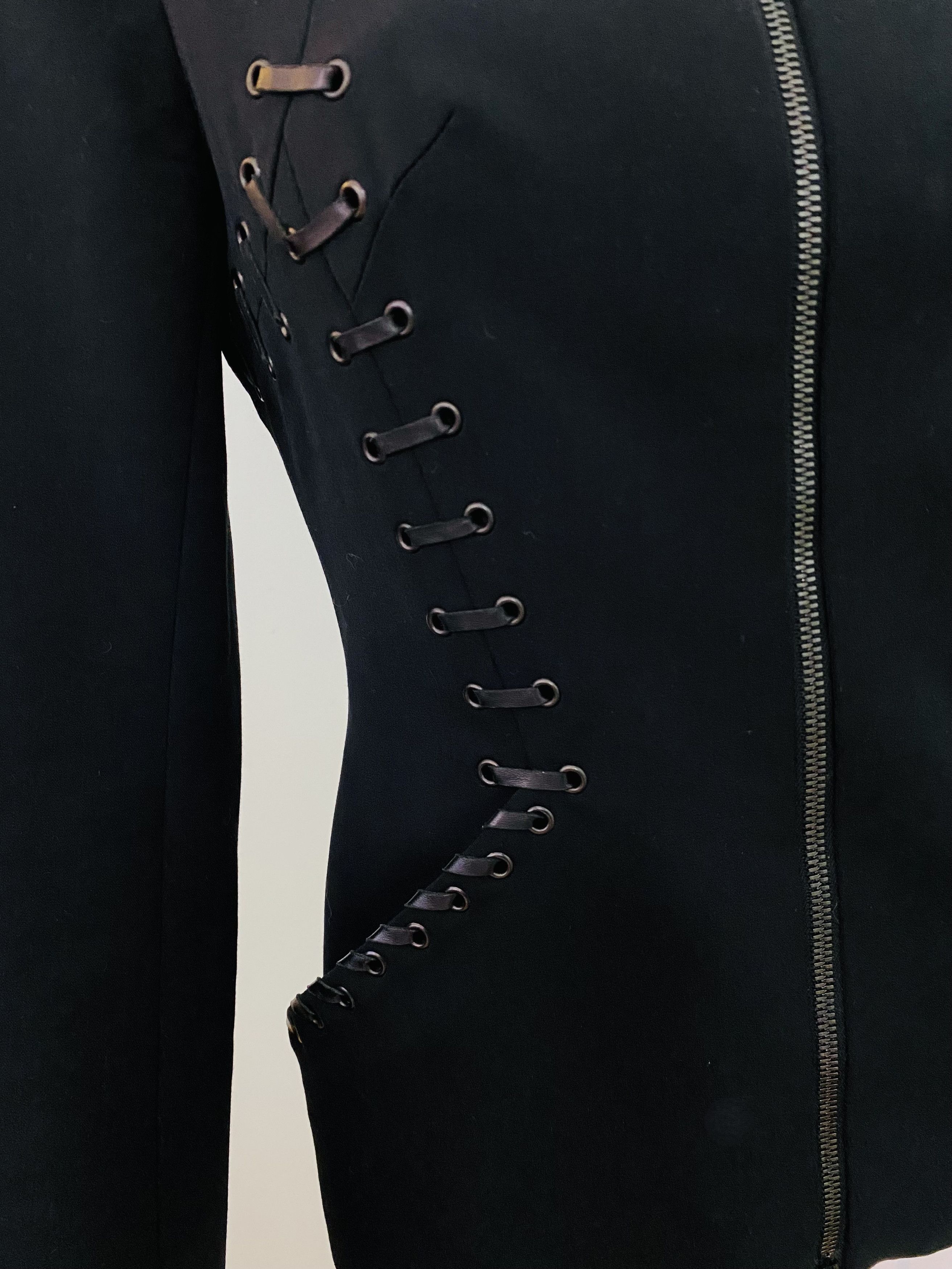 plein sud Plein Sud Corset Lace up Jacket – Archive Bondage Sculptural Size M / US 6-8 / IT 42-44 - 9 Thumbnail