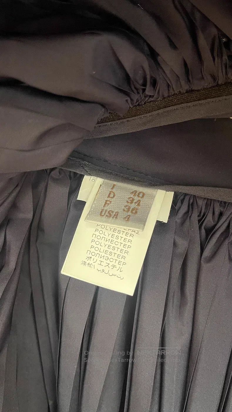 Brunello Cucinelli Brunello Cucinelli Navy Mid-Length Beaded Semi-Skirt Size 26" / US 2 / IT 38 - 3 Thumbnail