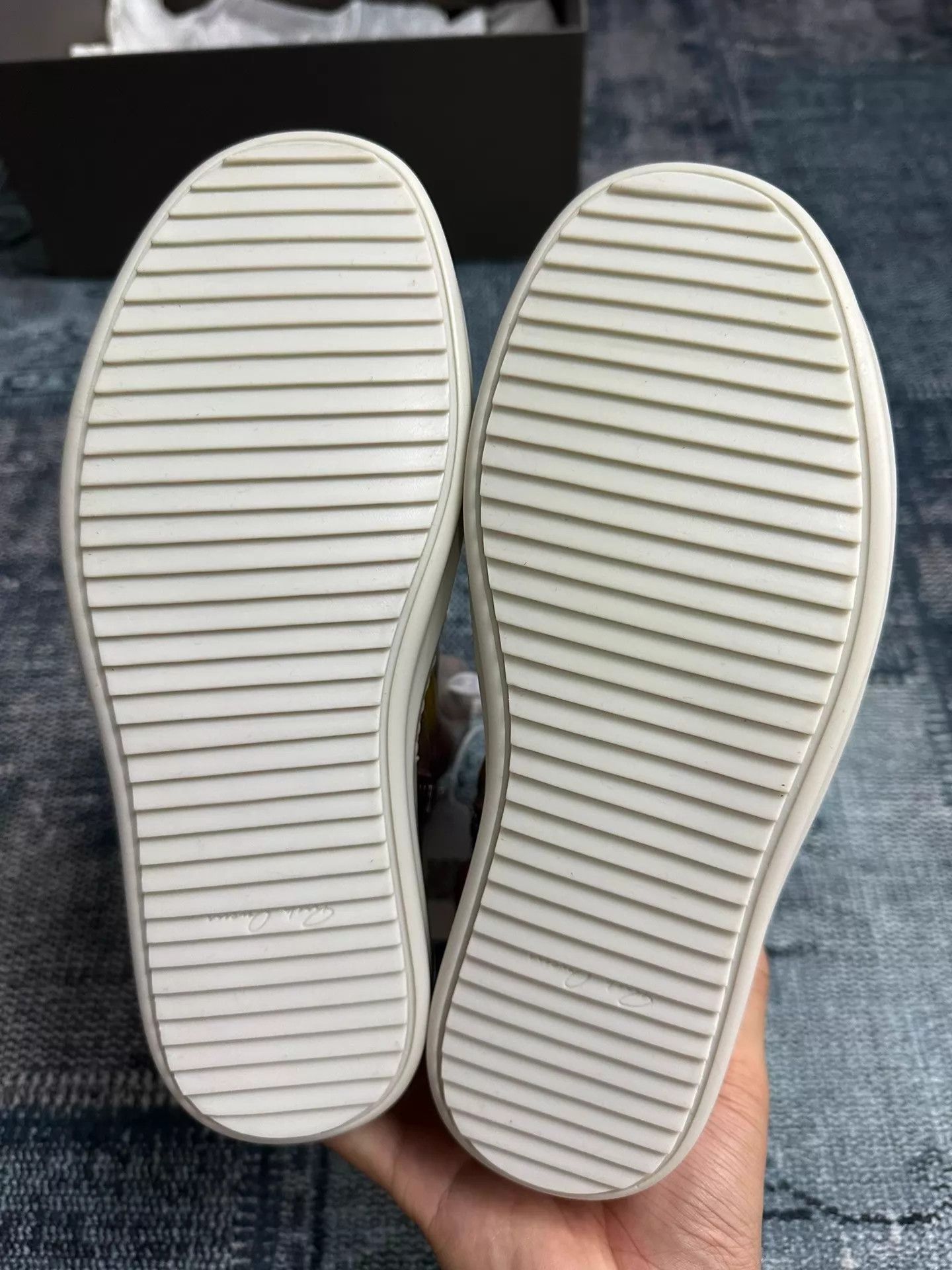 Rick Owens Rick Owens colorblock triangle light pink yellow 37 Size US 6.5 / IT 36.5 - 8 Thumbnail