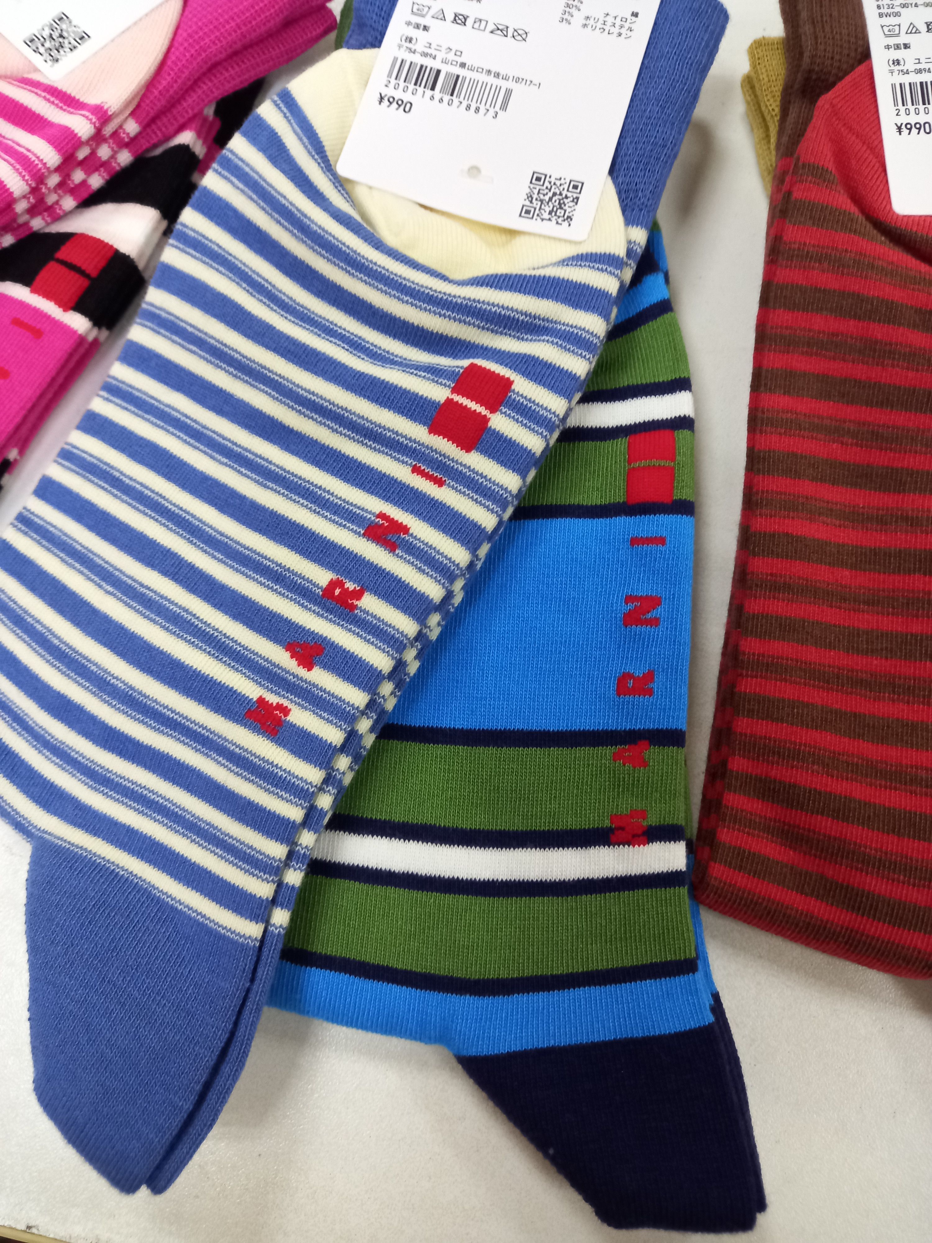Marni NEW 6P UNIQLO x MARNI STRIPED SOCKS Size ONE SIZE - 4 Thumbnail