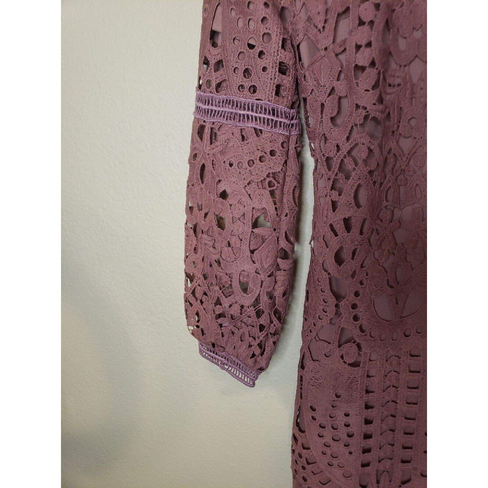 Other Womens SMALL Jessakae Crochet Lace Mesh Short Sleeve Dress Size S / US 4 / IT 40 - 7 Thumbnail