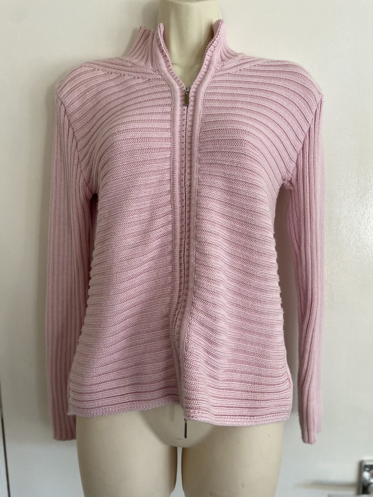 Designer × Vintage Vintage Deadstock Olsen Ribbed Cardigan size 10UK Size M / US 6-8 / IT 42-44 - 6 Thumbnail