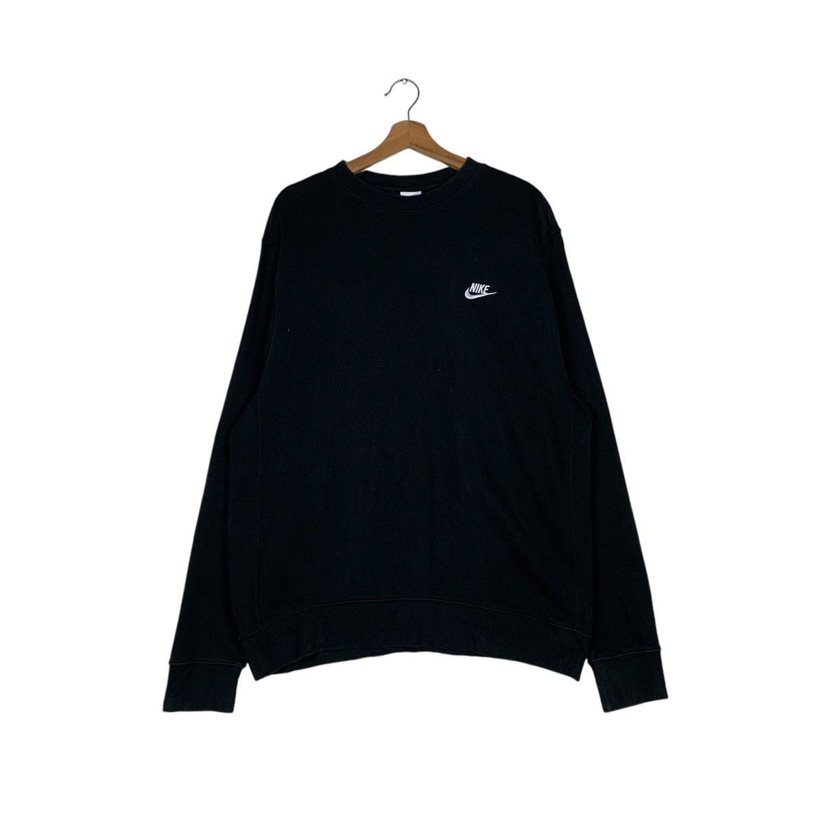 Nike NIKE White Tag Small Logo Sweatshirt #1536-C69 Size US XXL / EU 58 / 5 - 1 Thumbnail