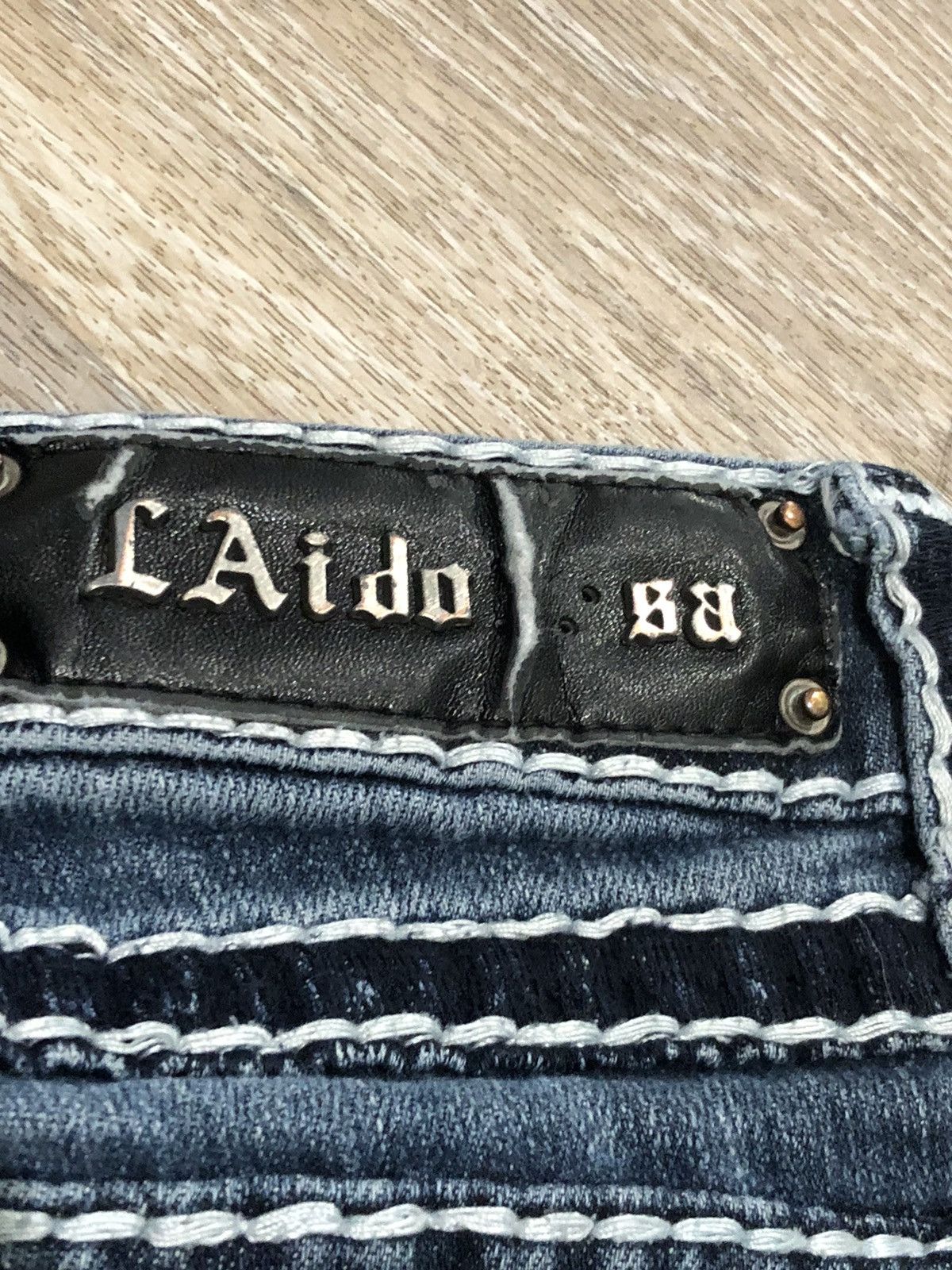 Vintage Vtg Y2K LA idol Embroidered Jeans Size 28" / US 6 / IT 42 - 6 Thumbnail