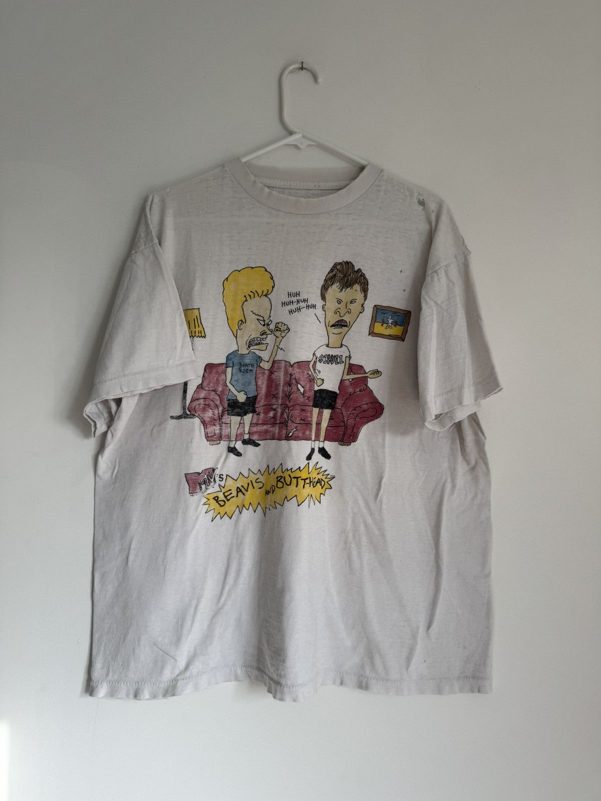 Vintage Thrashed Beavis and Butthead Shirt Size US XL / EU 56 / 4 - 1 Thumbnail