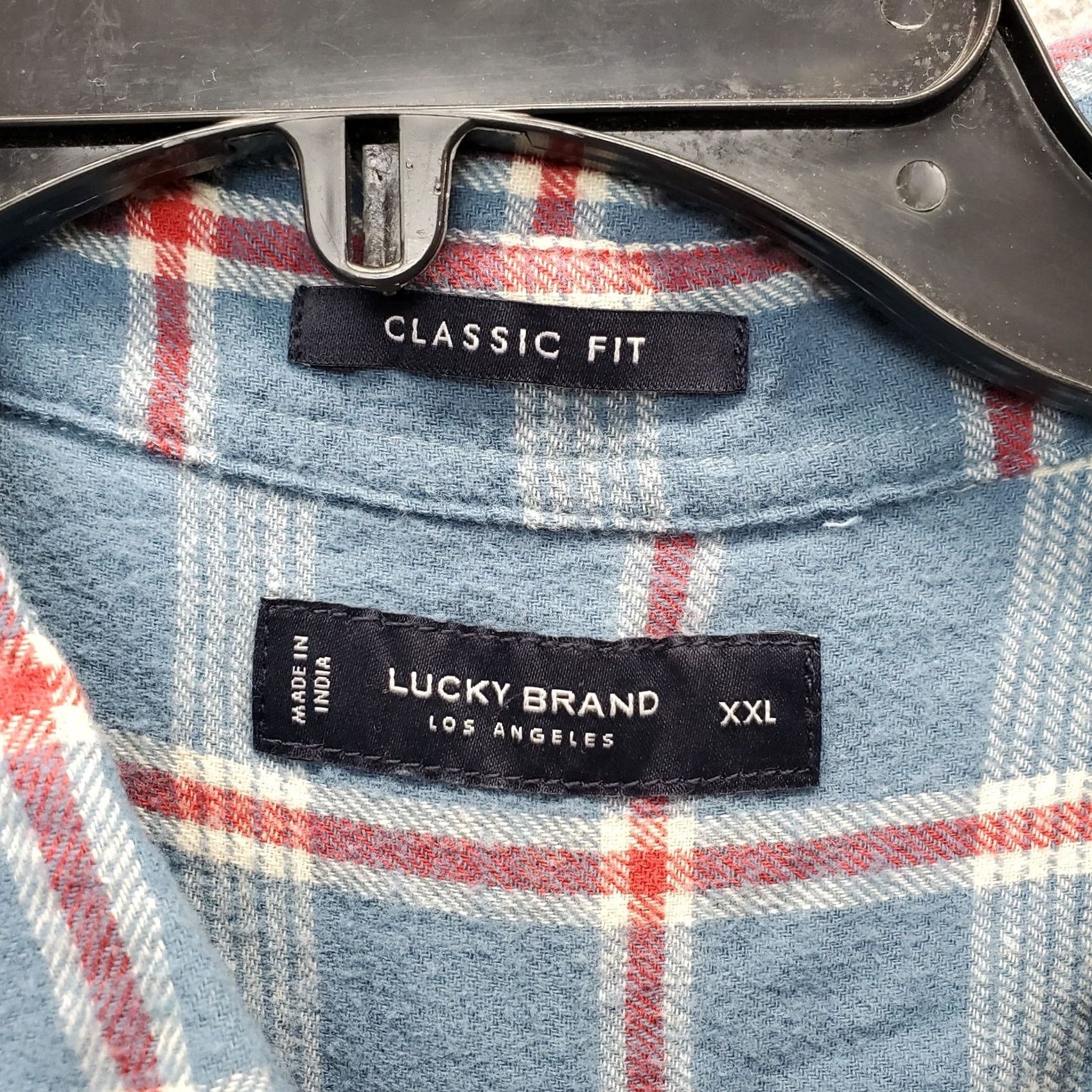 Lucky Brand Lucky Brand Flannel Shirt Mens XXL Multi Plaid Classic Fit Collared Button Up Size US XXL / EU 58 / 5 - 7 Thumbnail