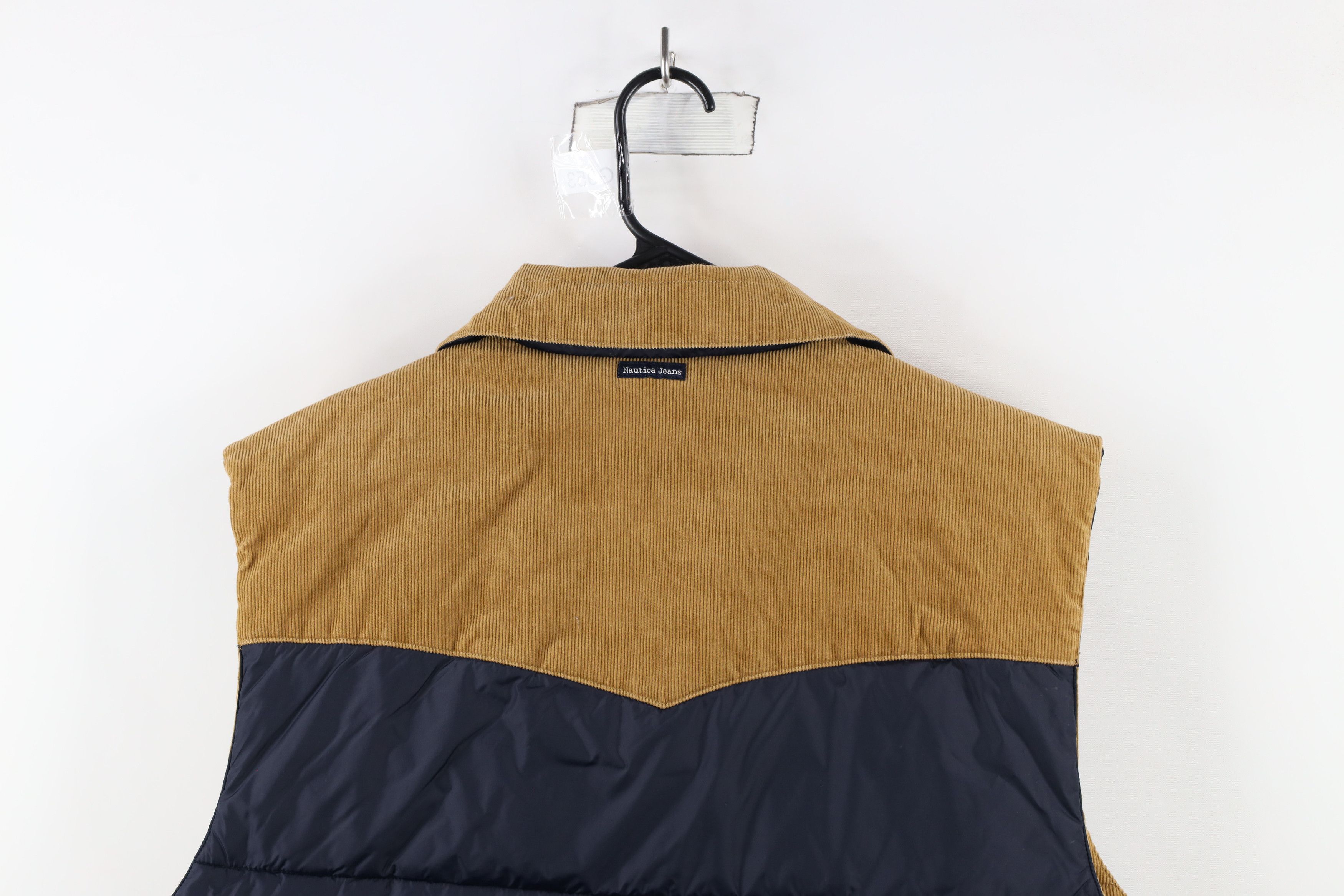 Nautica × Vintage Vintage 90s Nautica Reversible Corduroy Puffer Vest Jacket Size US XL / EU 56 / 4 - 10 Thumbnail