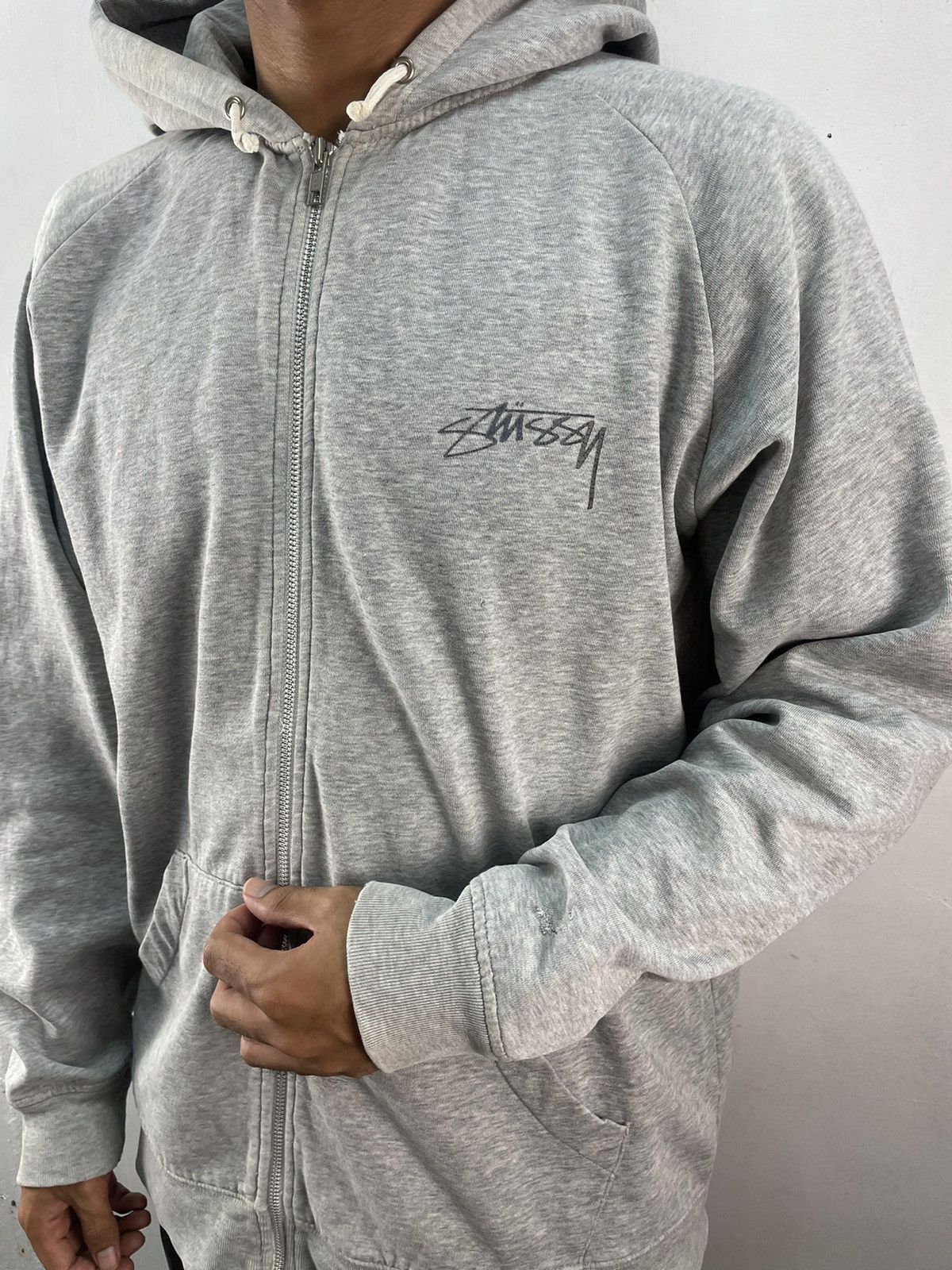 Stussy Vintage Stussy Zipper Hoodie Sweatshirt Y2K Size US L / EU 52-54 / 3 - 3 Thumbnail