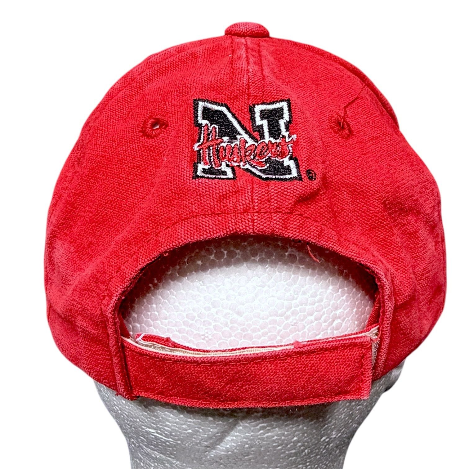 Sports Specialties Vintage Nebraska Huskers Embroidered Red Strapback Hat Cap Size ONE SIZE - 4 Thumbnail