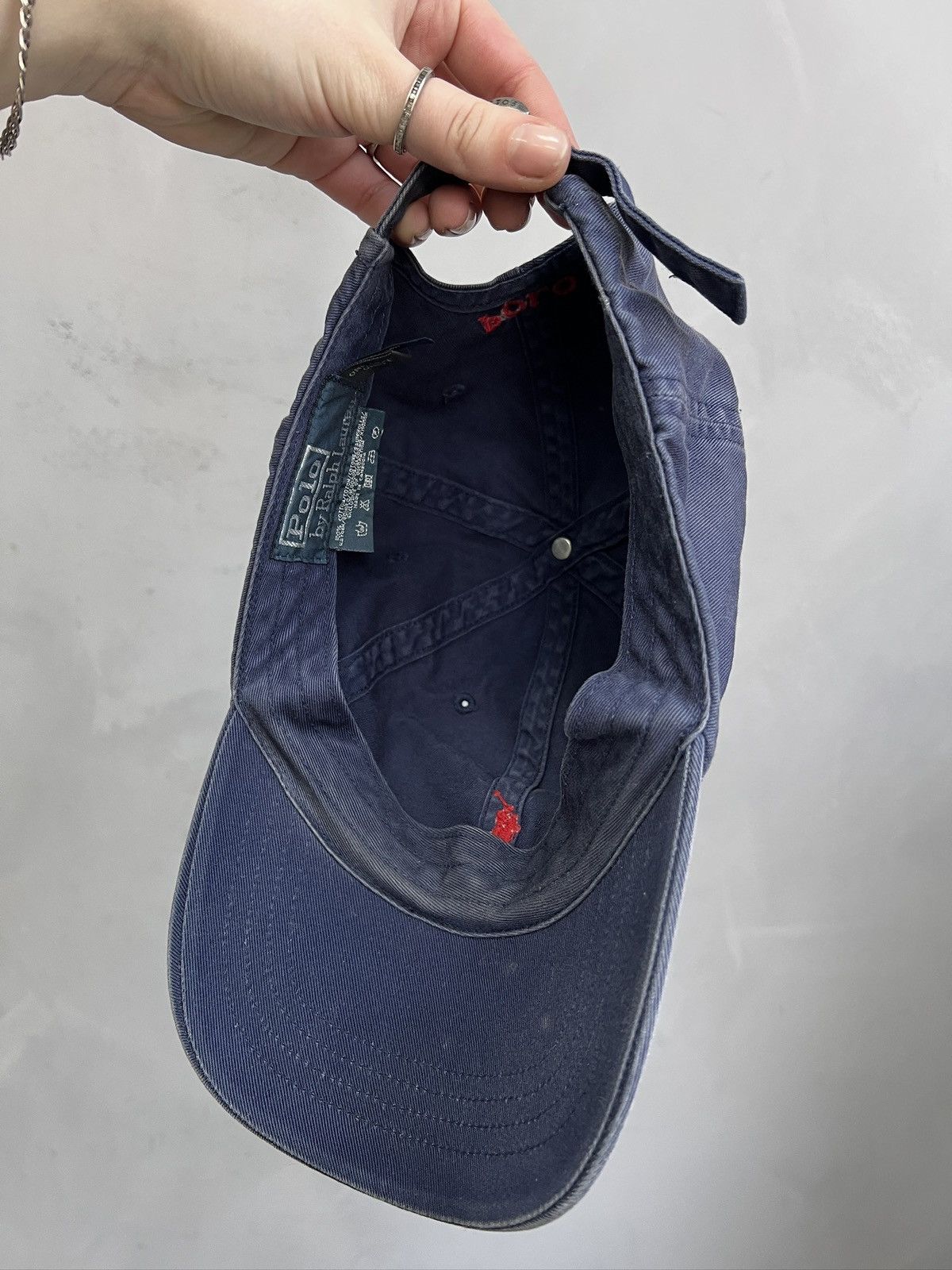 Polo Ralph Lauren Vintage Polo Ralph Lauren washed sun faded hat cap Size ONE SIZE - 9 Thumbnail