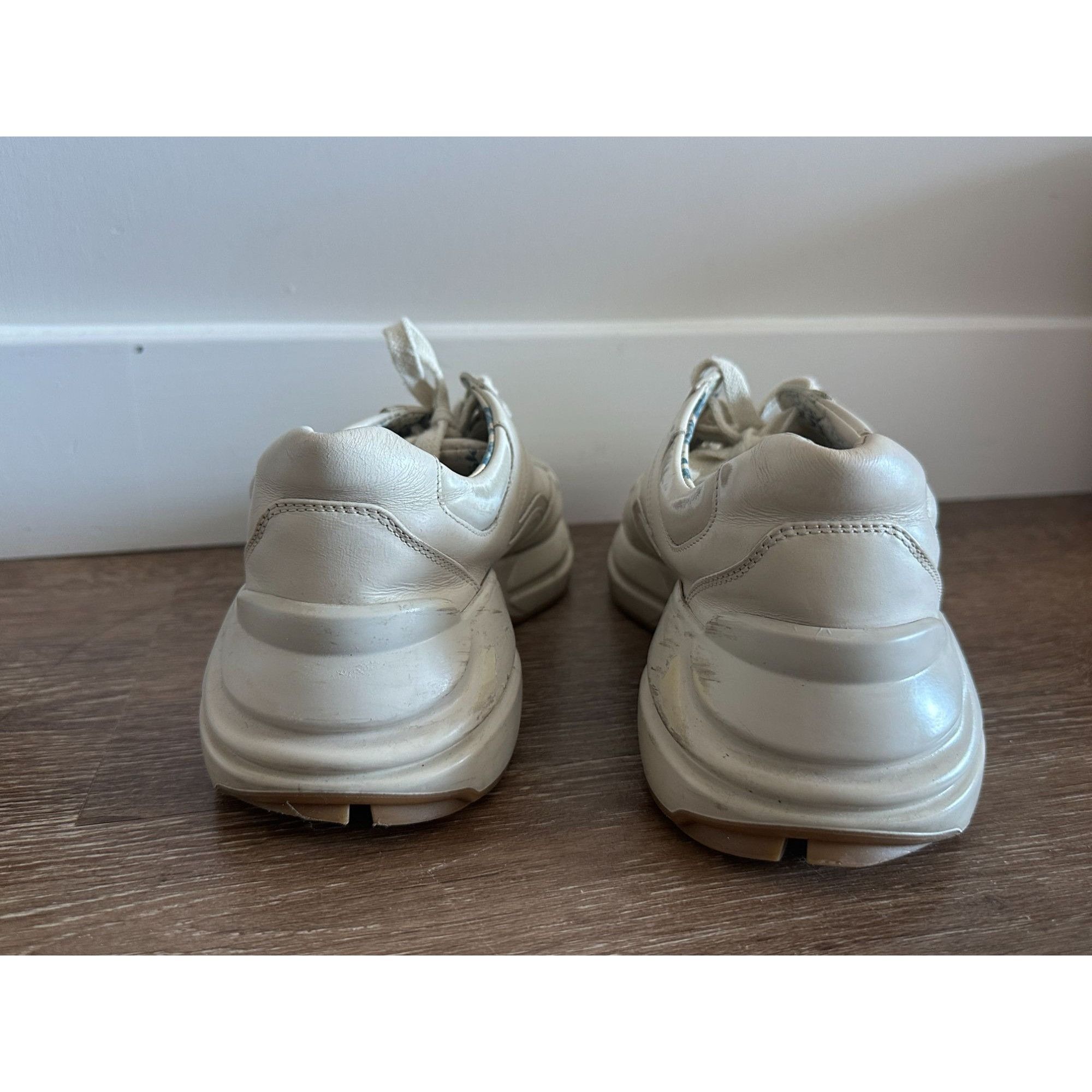 Gucci Gucci Rhyton Multicolor Logo Womens Sneakers Size 38 Cream W Size US 7 / IT 37 - 3 Thumbnail