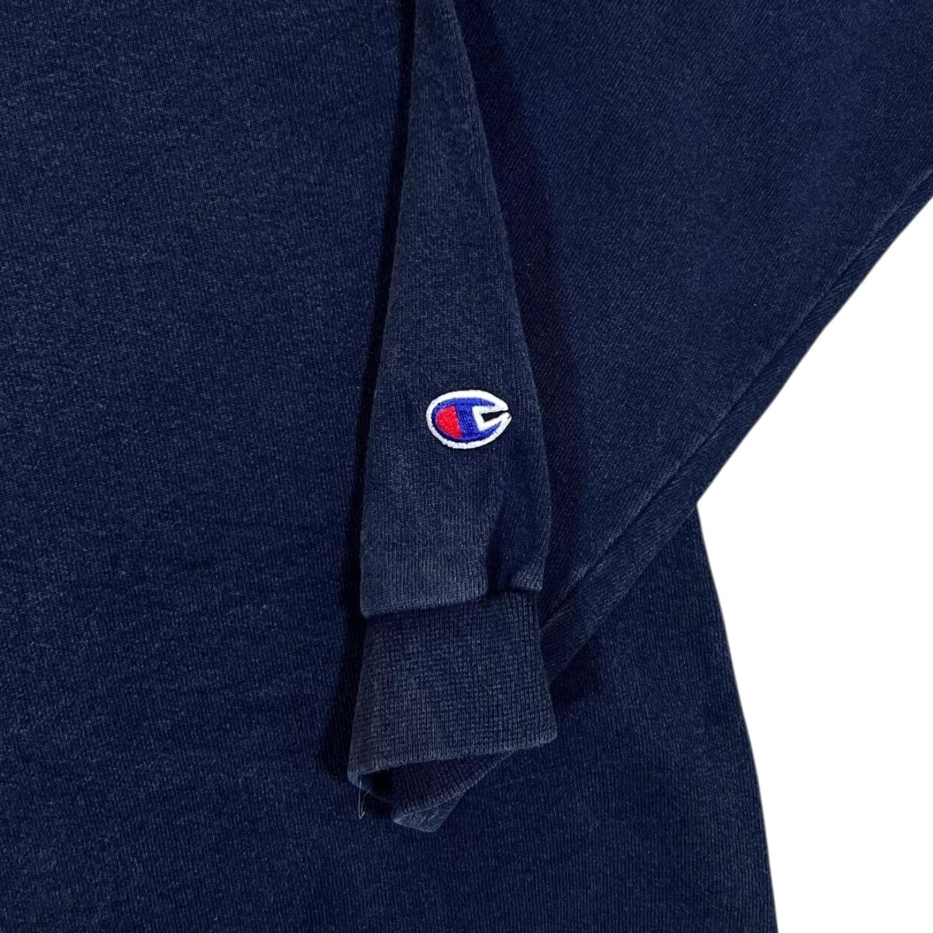Champion VINTAGE Champion Sweatshirt Navy Blue Embroidered Mini Logo Made In Mexico XL Mens Size US XL / EU 56 / 4 - 3 Thumbnail
