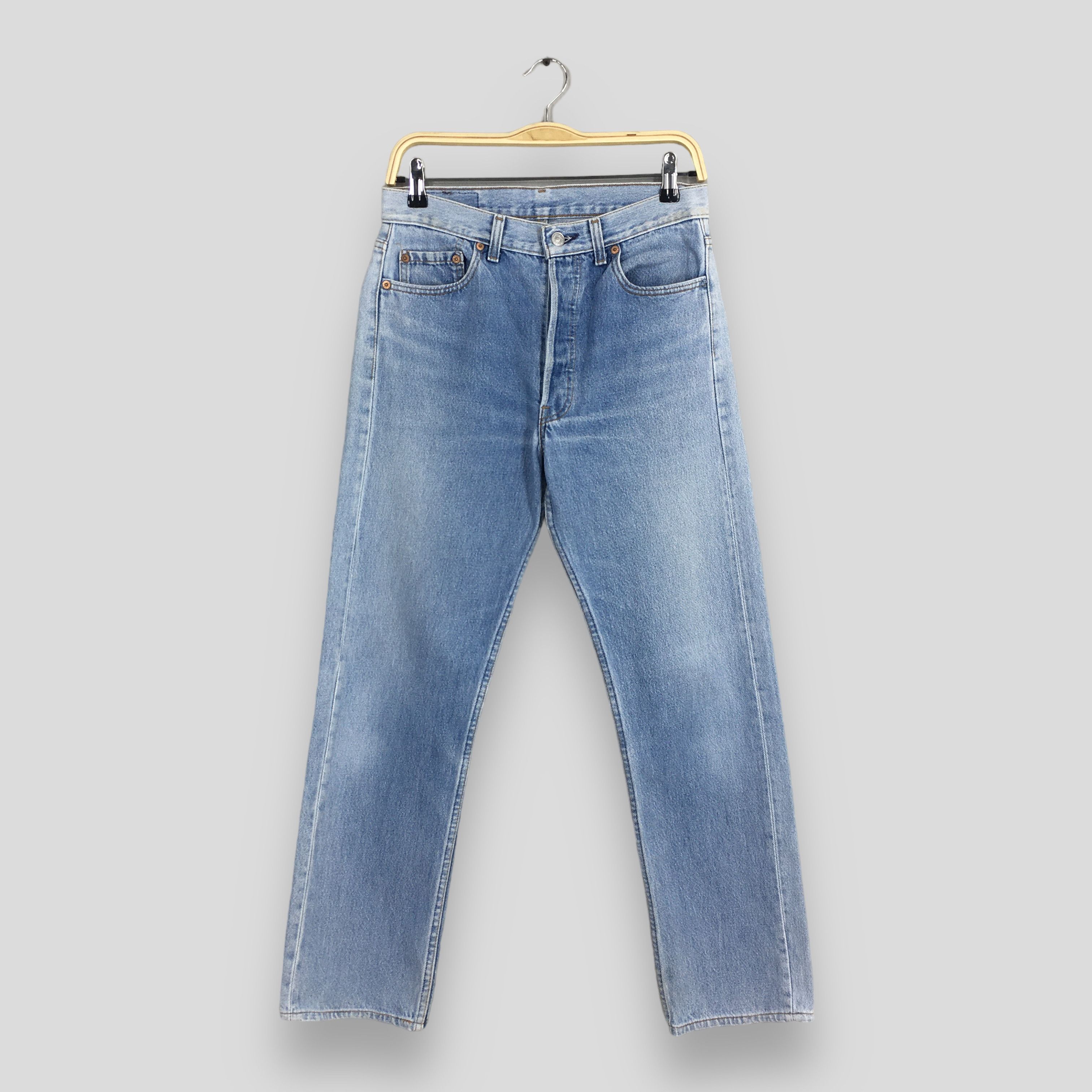 Levi's Size 28x27.5 Vintage 80s Levi's 501 Faded Blue Jeans S147 Size US 28 / EU 44 - 1 Thumbnail