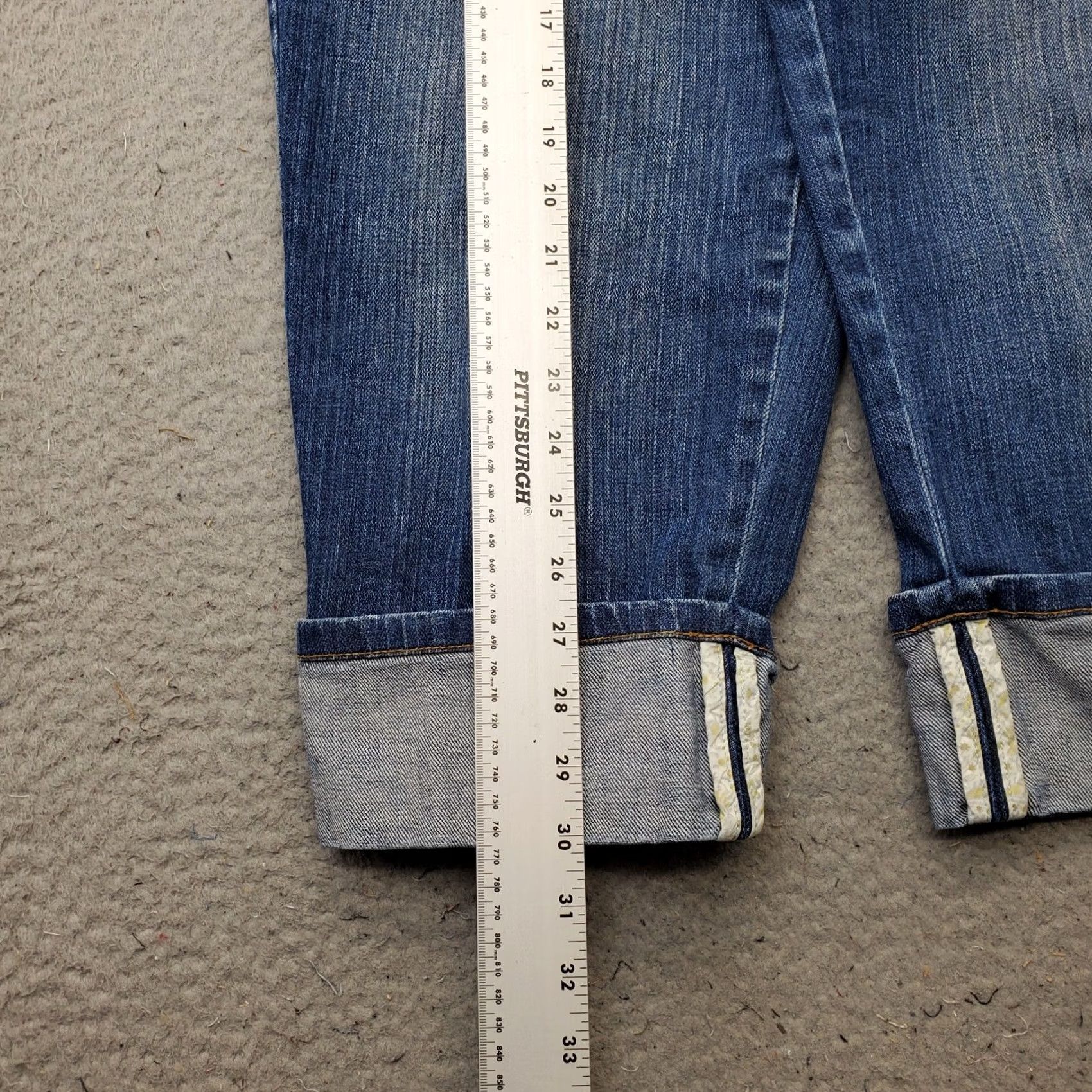 Talbots Talbots Womens Capri Jeans 12 Blue Denim Regular Fit Stretch Rolled Hem Outdoor Casual Shirt/Jeans Size 34" / US 12 / IT 48 - 3 Thumbnail