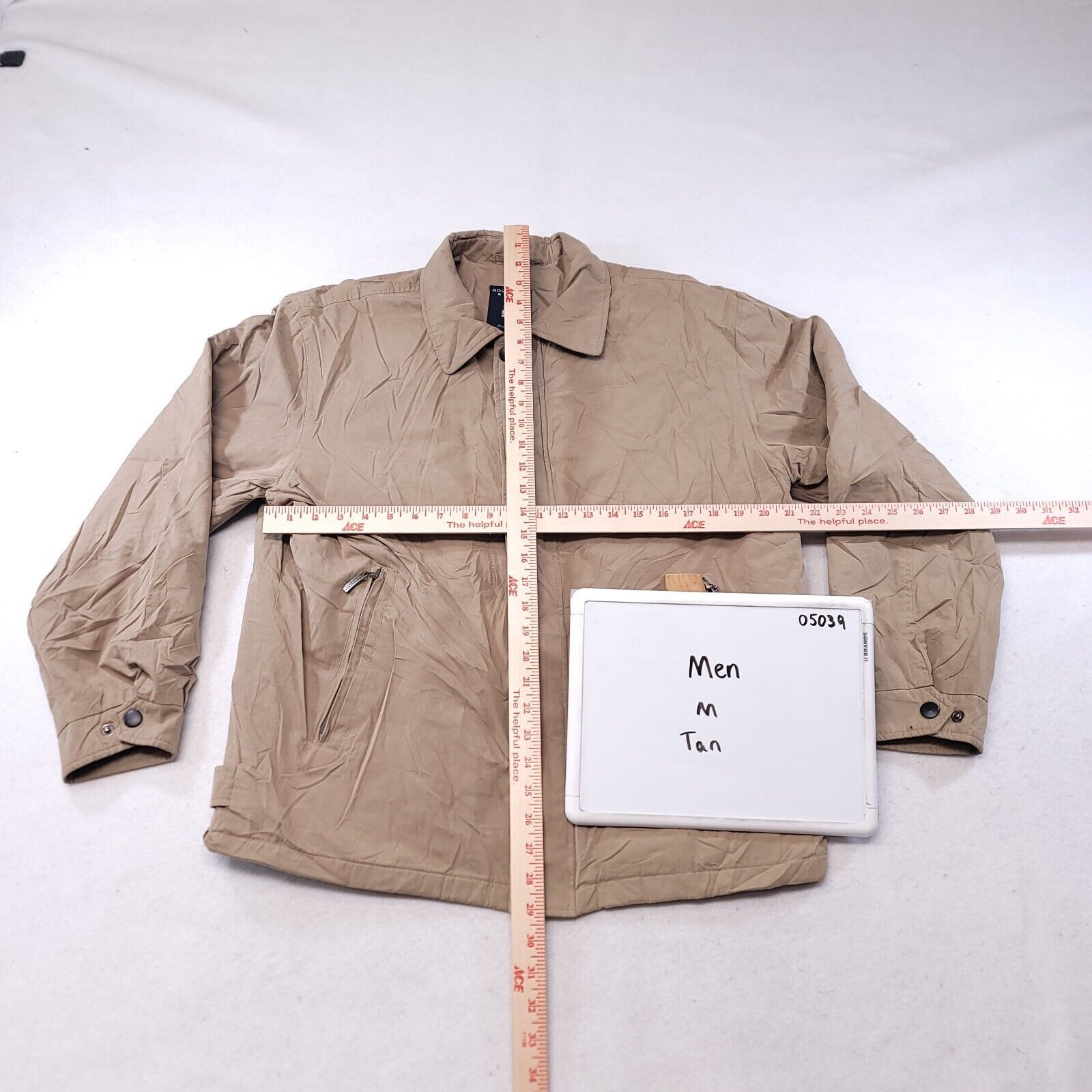 Roundtree & Yorke Roundtree & Yorke Outdoor Jacket Mens Size Medium M Beige Size US M / EU 48-50 / 2 - 6 Thumbnail