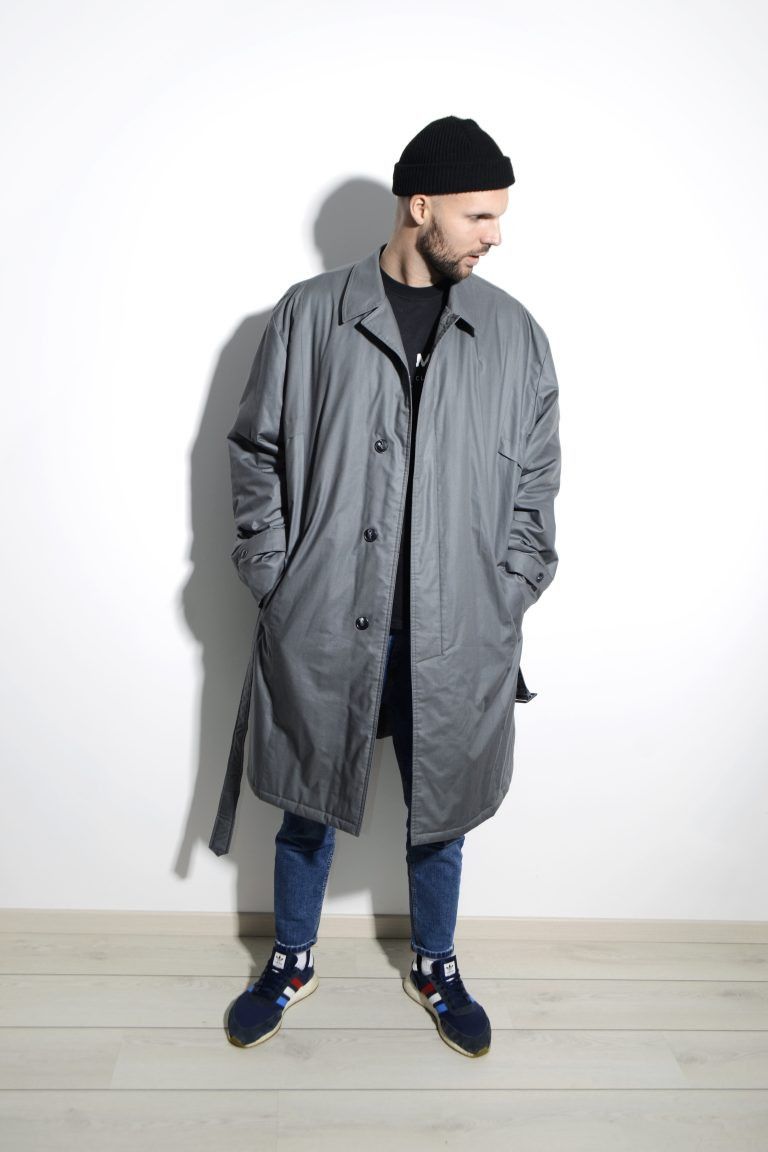 Issey Miyake Vintage 90s Issey Miyake Men Trench Coat Size US L / EU 52-54 / 3 - 19 Thumbnail