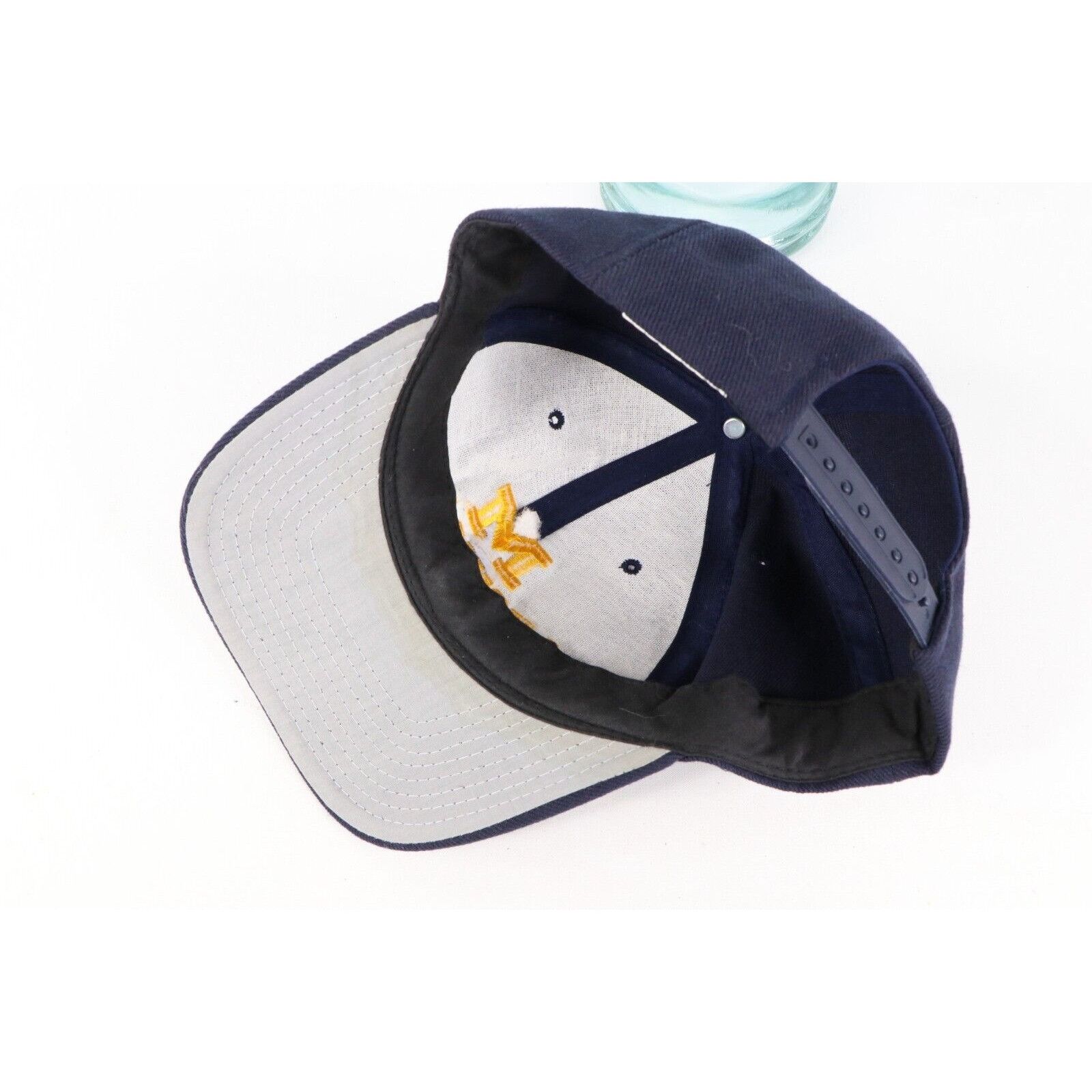 Vintage Vintage 90s University of Michigan Spell Out Snapback Hat Size ONE SIZE - 6 Thumbnail