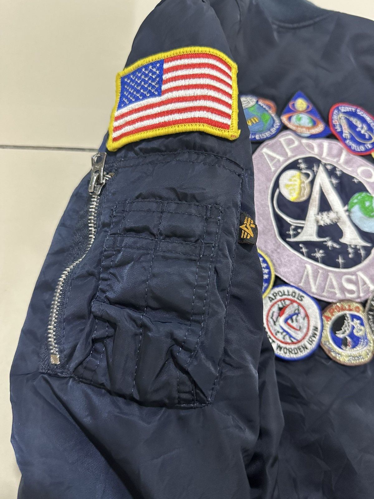 Alpha Industries Alpha Industries Ma-1 Flight Jacket Apollo NASA USA Design Size US S / EU 44-46 / 1 - 9 Thumbnail