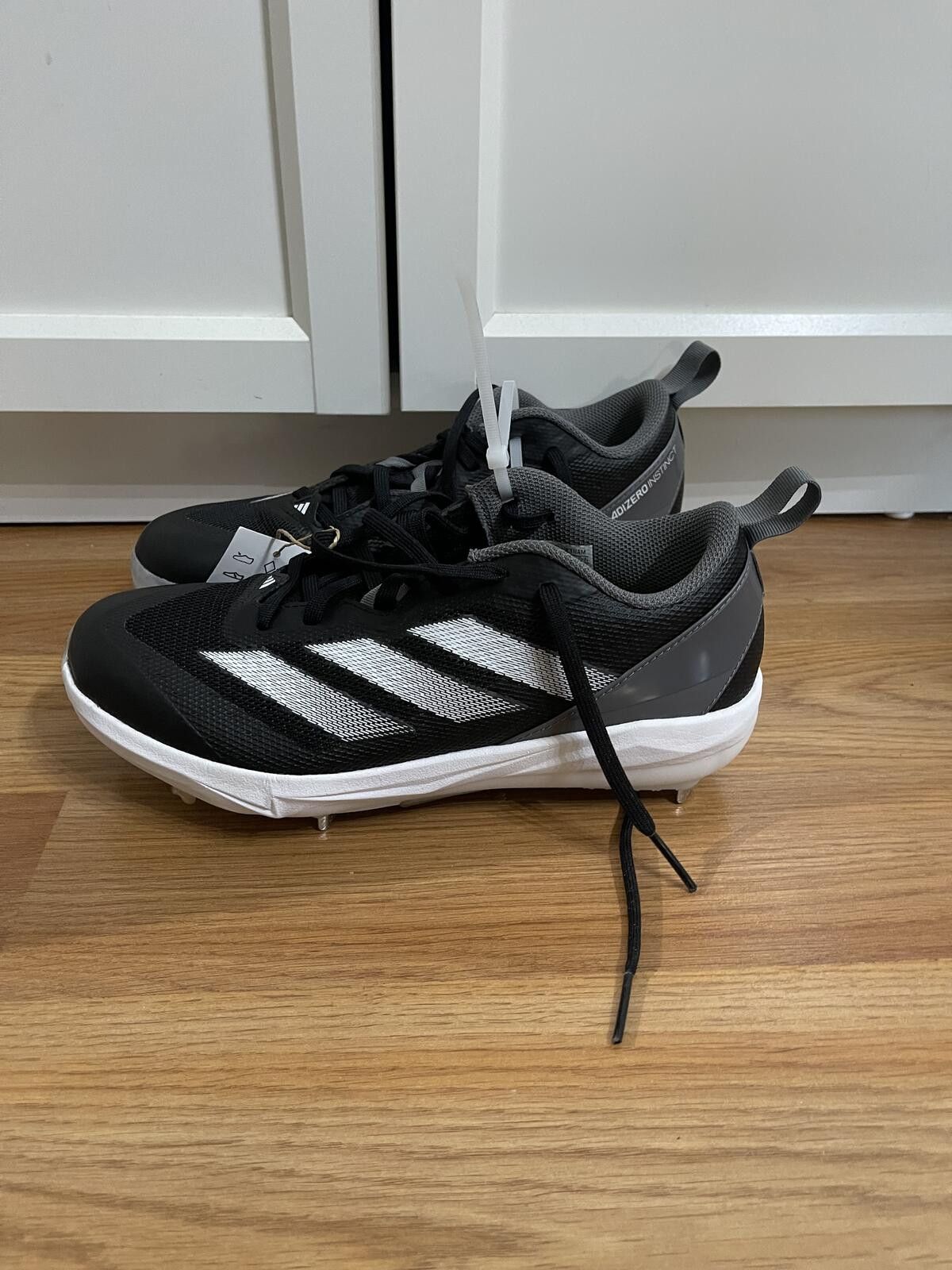 Adidas Adidas Adizero Instinct Softball Cleats Black and Gray Size US 7.5 / IT 37.5 - 1 Thumbnail