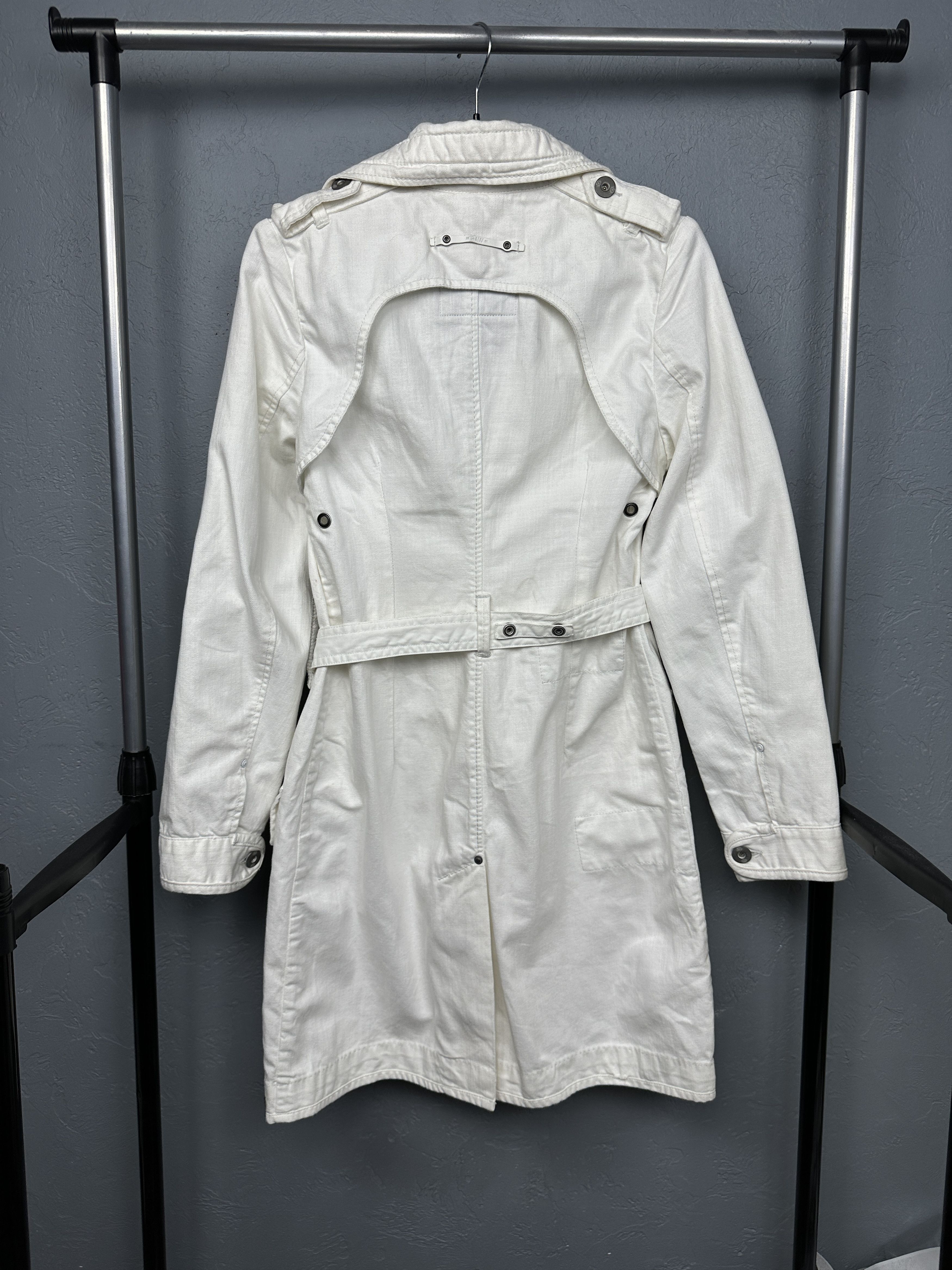 G-Star G Star Raw Womens Project White Denim Coat Jacket Size S / US 4 / IT 40 - 9 Thumbnail