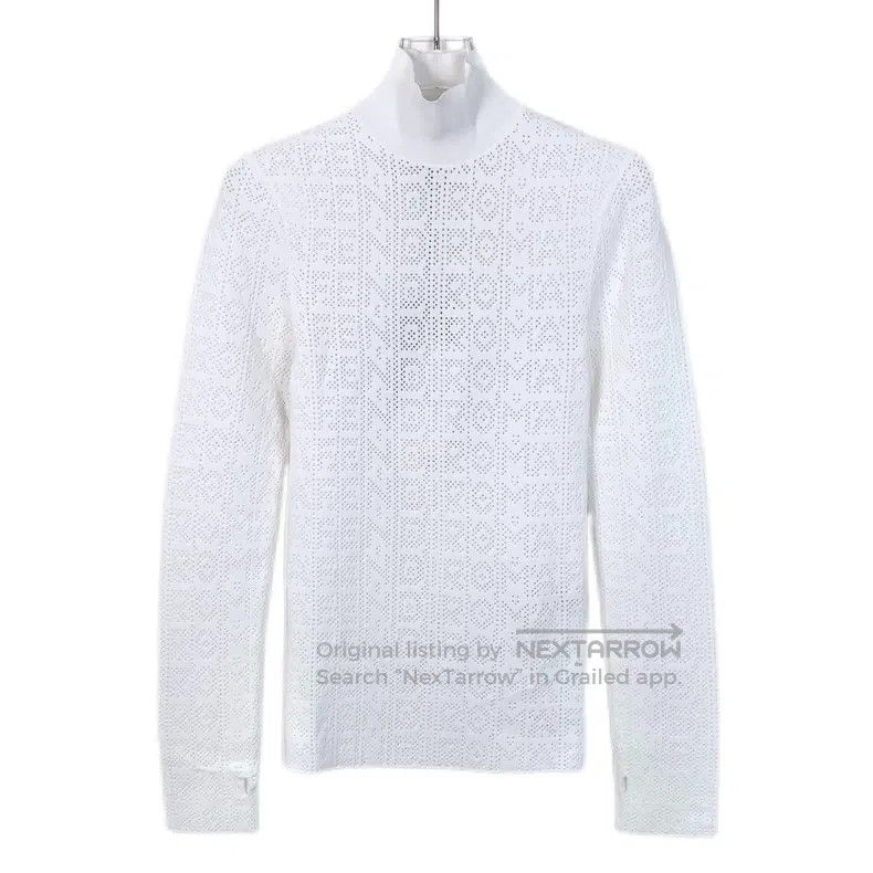 Fendi Fendi White logo full print lace top Size XS / US 0-2 / IT 36-38 - 1 Thumbnail