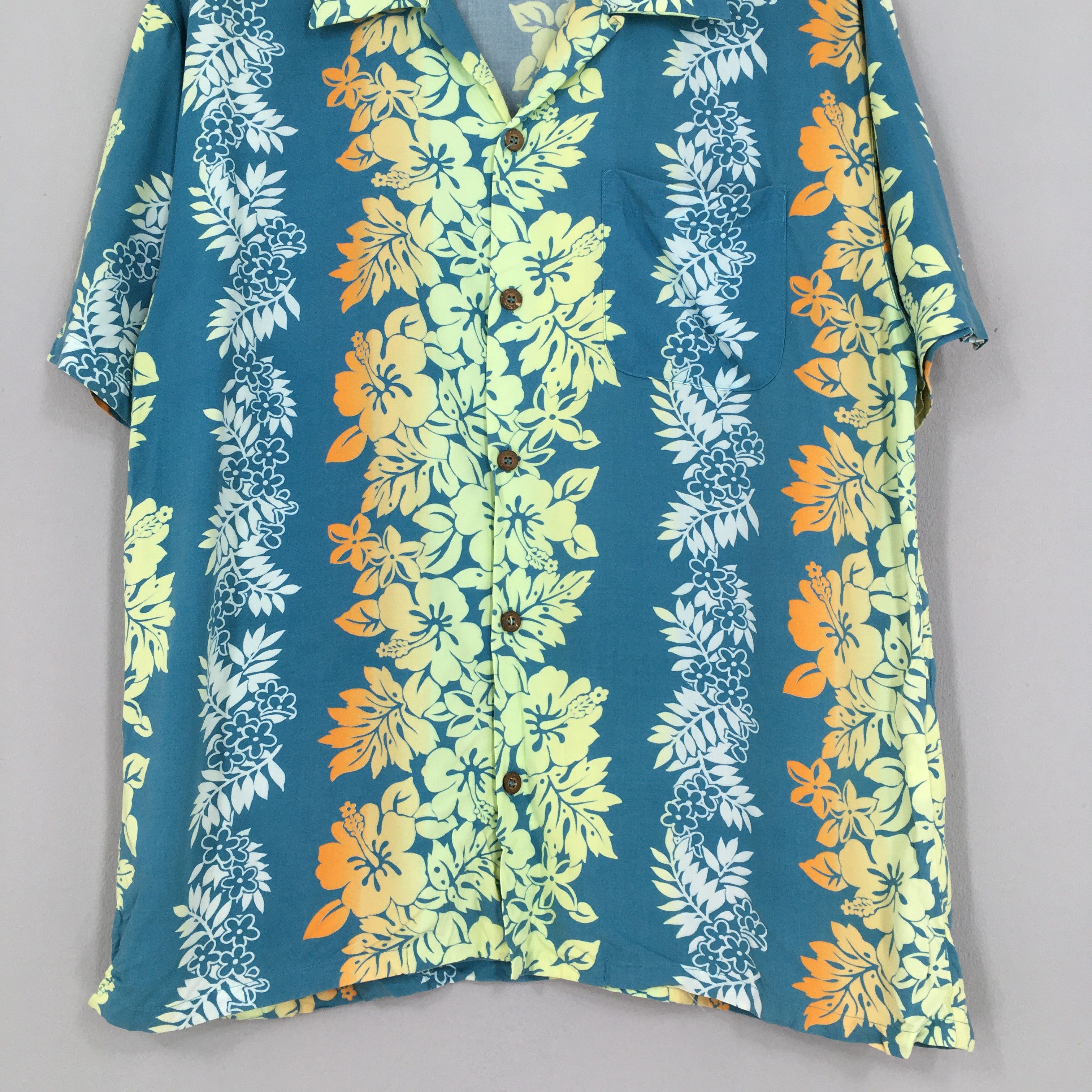 Vintage Vintage Hawaiian Hibiscus Flower Tropical Hawaii Shirt Size US M / EU 48-50 / 2 - 3 Thumbnail
