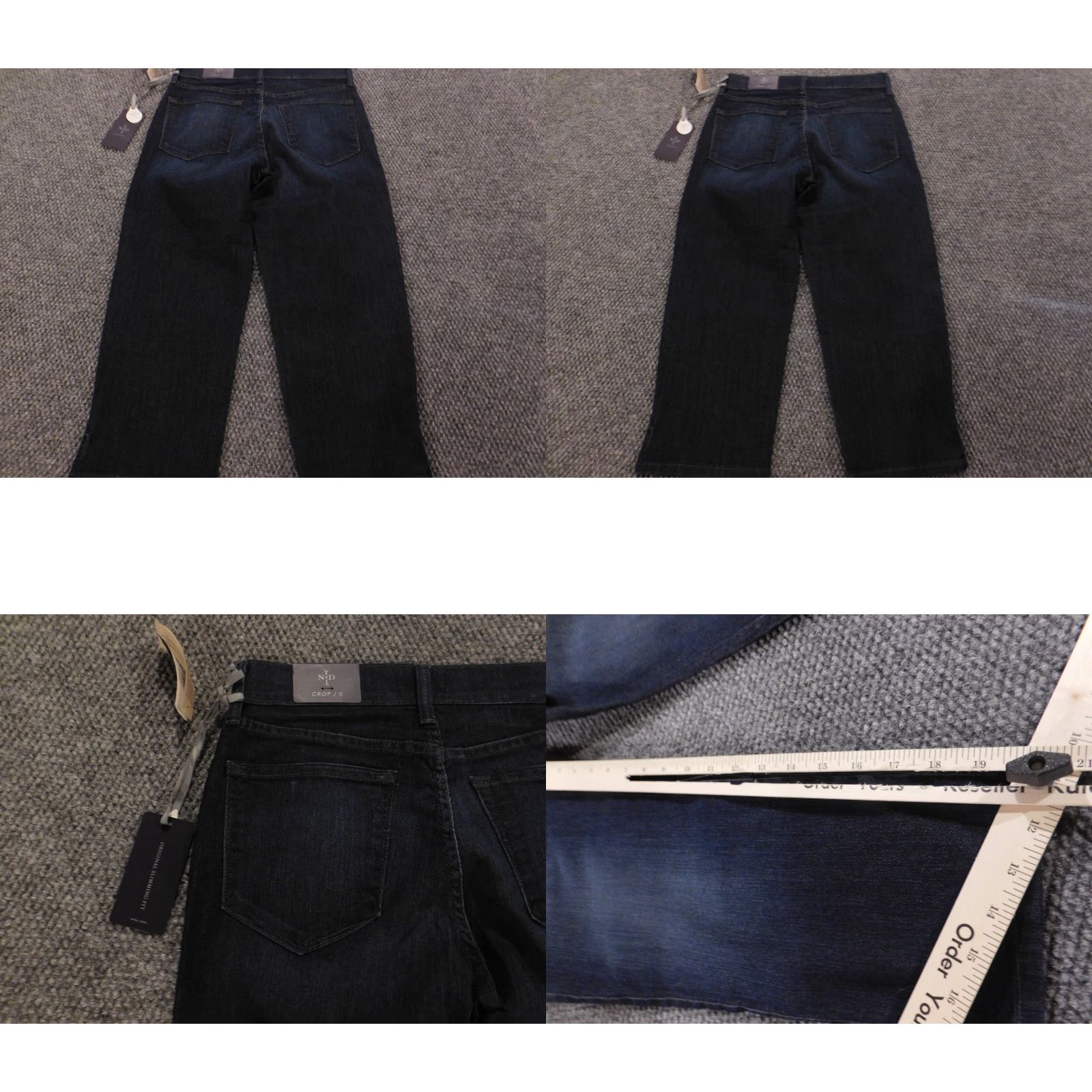 NYDJ NYDJ Jeans Cropped Blue 0 Womens Regular Inseam 20 Denim Zipper Cotton Blend Polyester Crop Size 25" / US 0 / IT 36 - 8 Thumbnail