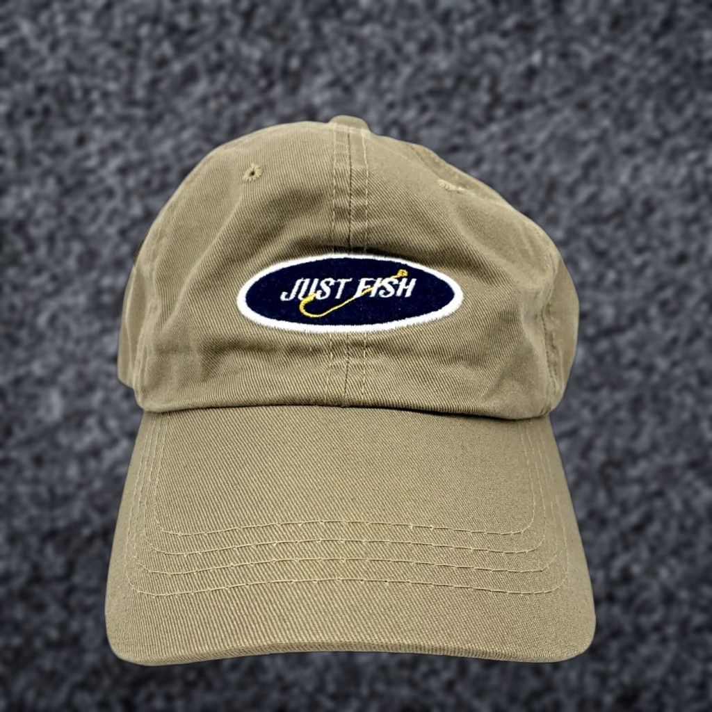 Vintage Academy Cap Adjustable Just Fish Baseball Hat Men's Green One Size Size ONE SIZE - 1 Thumbnail