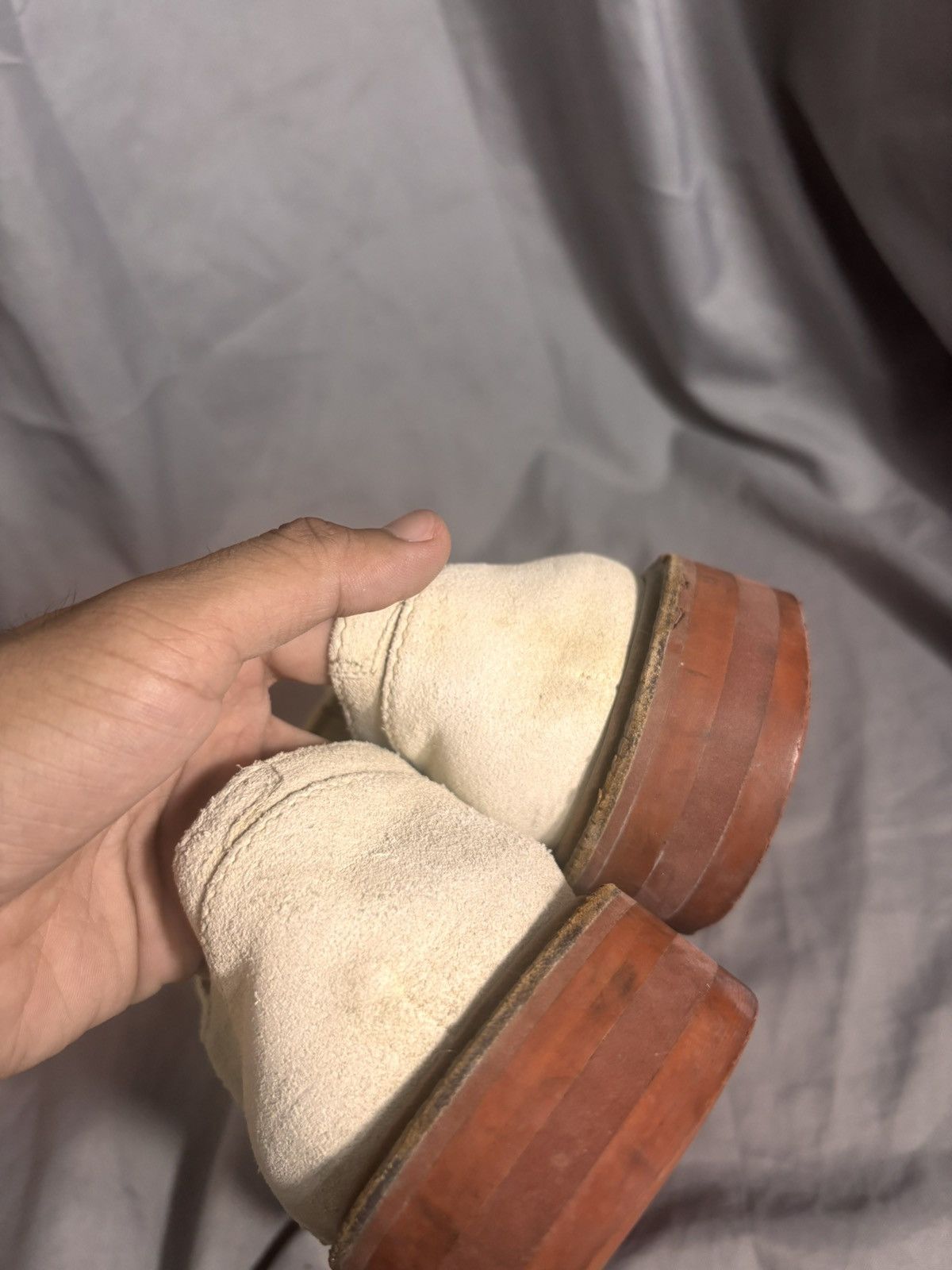 Junya Watanabe Junya Watanabe x Comme Des Garçons Suede Shoes Size US 5.5 / EU 38 - 6 Thumbnail