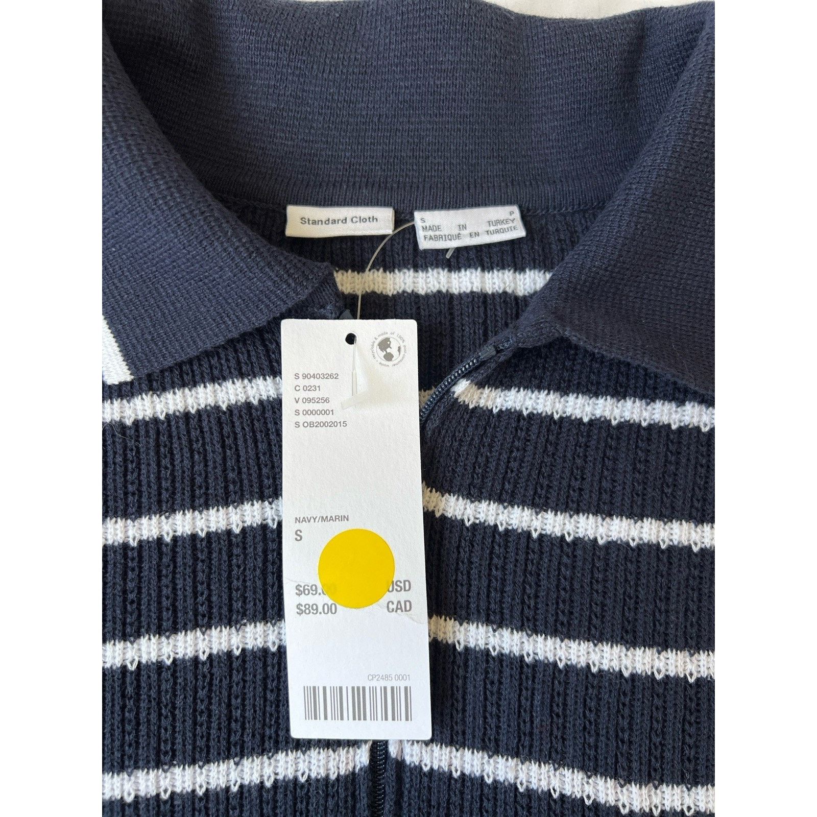 Standard Cloth Standard Cloth Nautical Zip-Up Polo Sweater Men’s Small Size US S / EU 44-46 / 1 - 3 Thumbnail