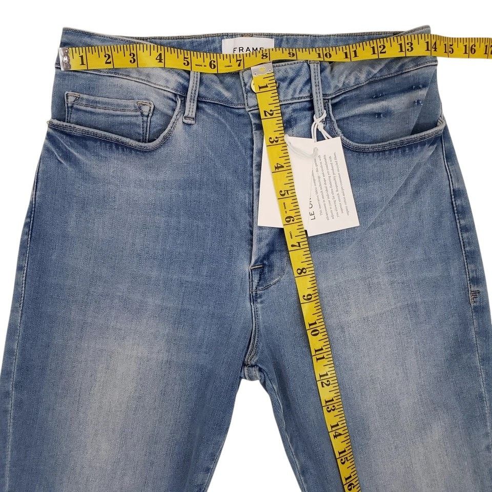 Frame NWT FRAME Le One Skinny Cropped Jeans Organic Cotton Stretch Size 26" / US 2 / IT 38 - 11 Thumbnail