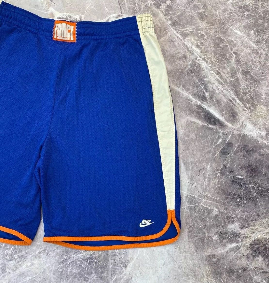NBA × Nike × Vintage Vintage Nike Air Force Shorts Blue Basketball L Y2K jordan Size US 32 / EU 48 - 9 Thumbnail