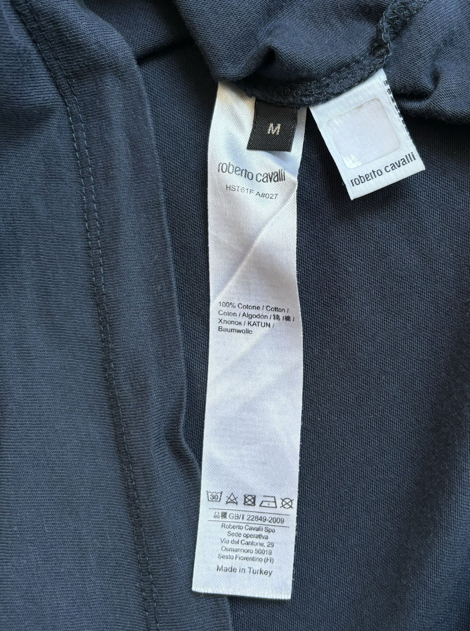 Roberto Cavalli Roberto Cavalli navy T-shirt Size. M Size US M / EU 48-50 / 2 - 11 Thumbnail